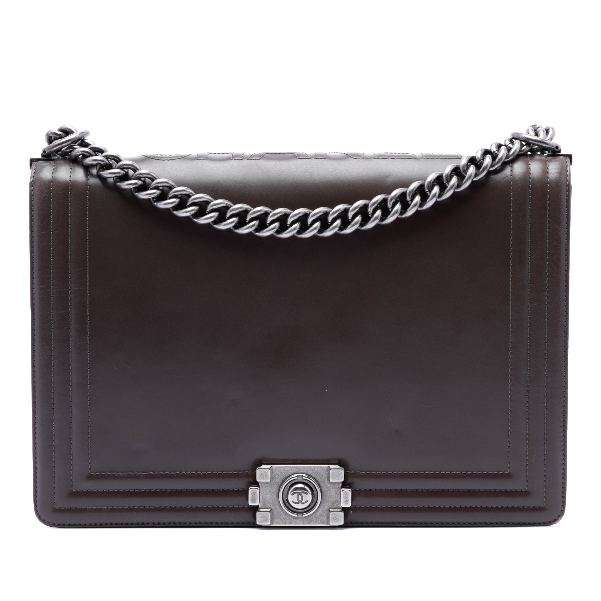 Chanel Large Glazed Calfskin Boy Flap - image 1