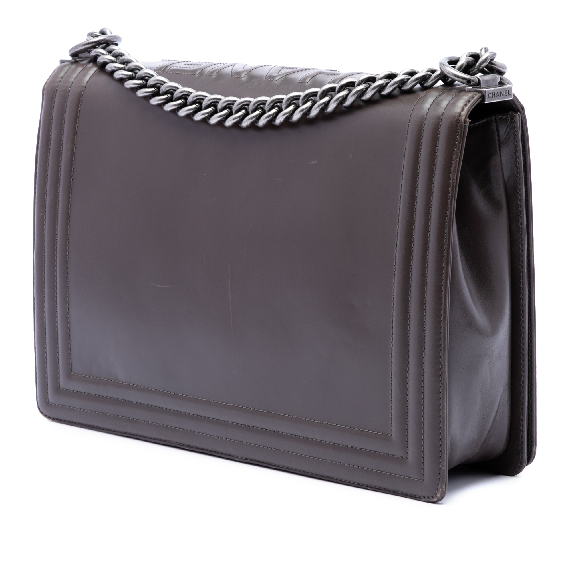 Chanel Large Glazed Calfskin Boy Flap - image 2