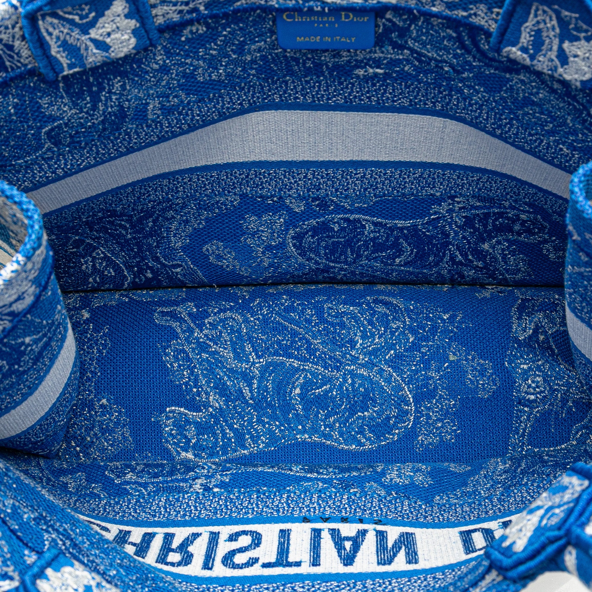Dior Medium Canvas Embroidered Dioriviera Toile De Jouy Book Tote - image 4