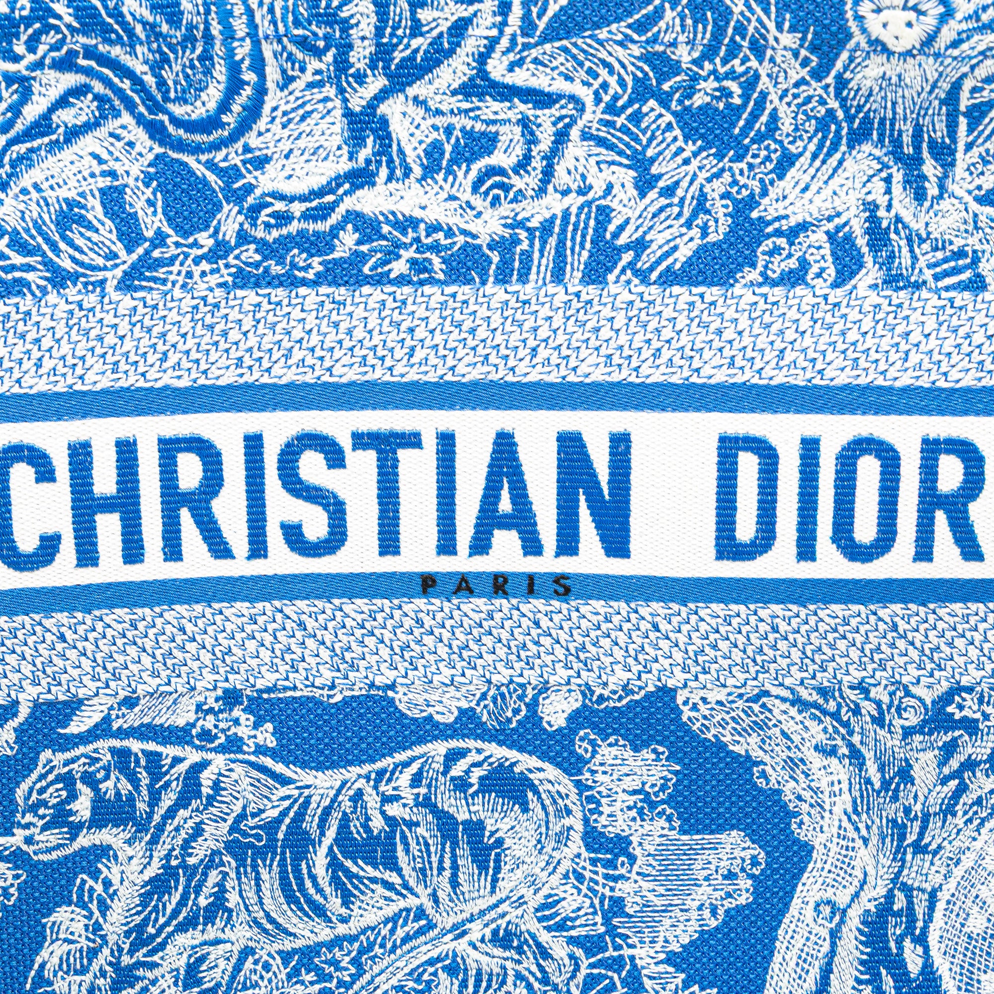Dior Medium Canvas Embroidered Dioriviera Toile De Jouy Book Tote - image 7