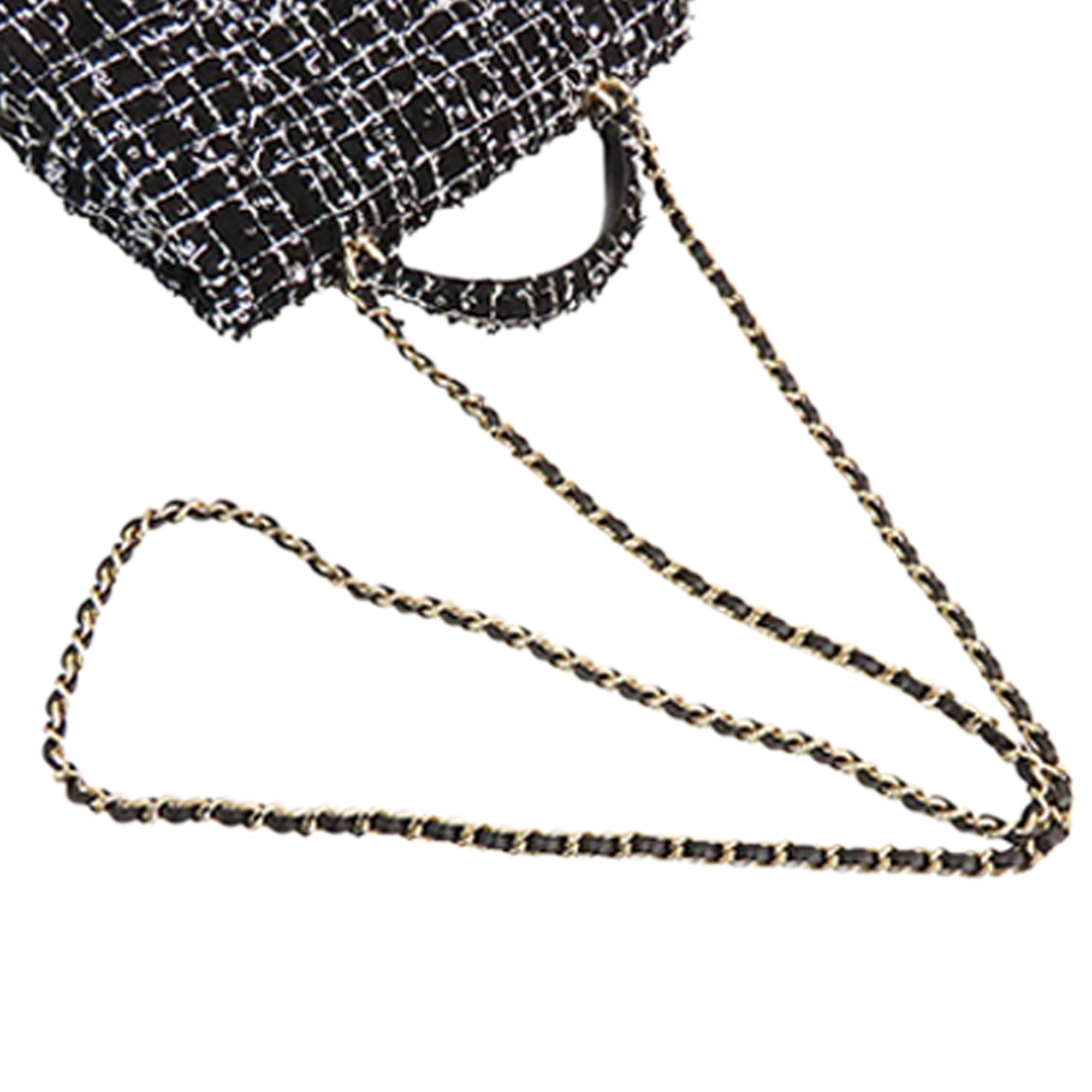 Chanel Mini Rectangular Tweed and Sequin Top Handle Flap - image 18