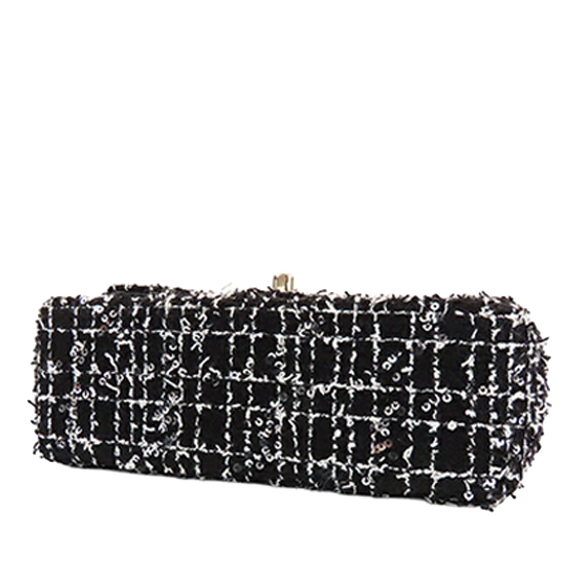 Chanel Mini Rectangular Tweed and Sequin Top Handle Flap - image 3