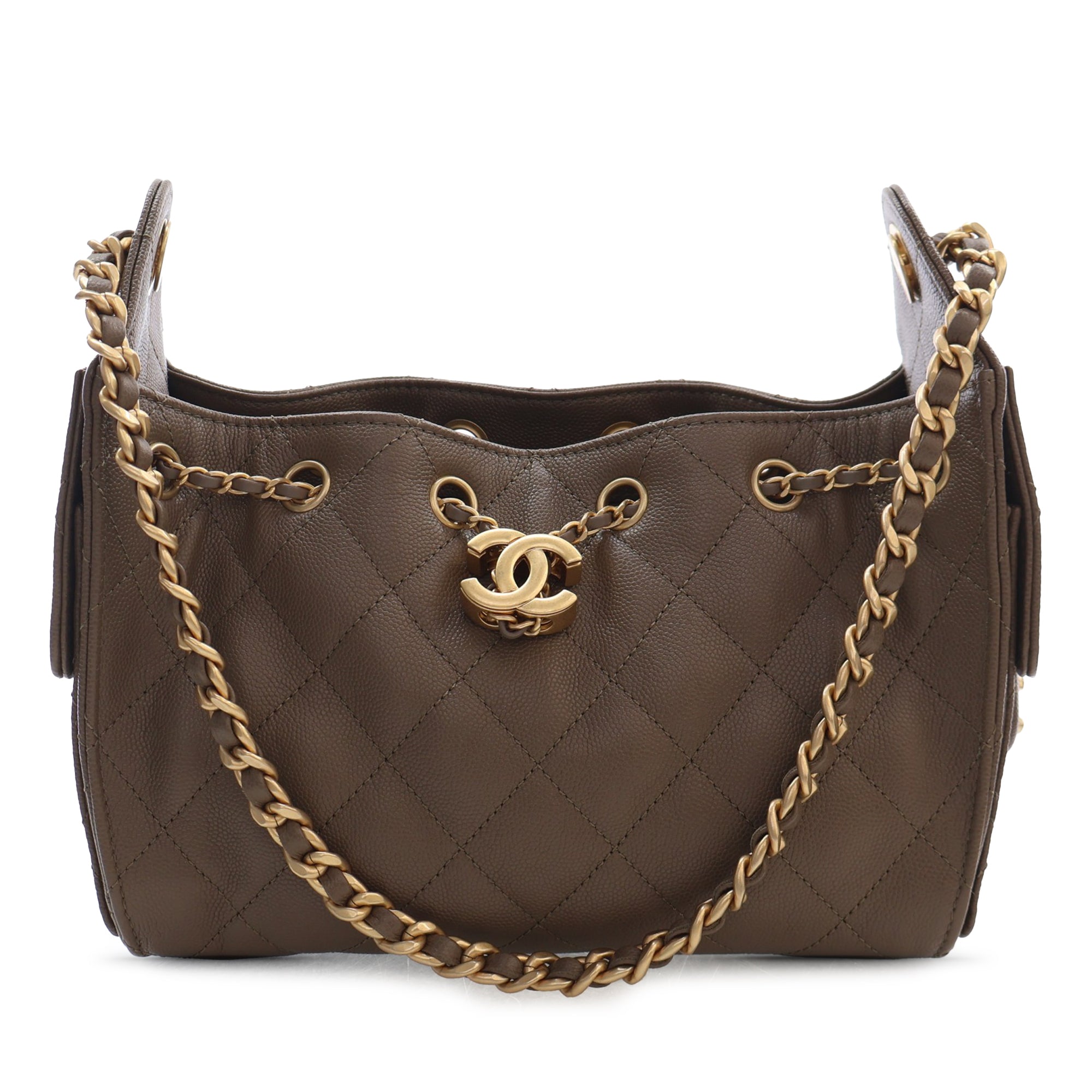 Chanel Mini Quilted Caviar Chanel 25 Hobo - image 1