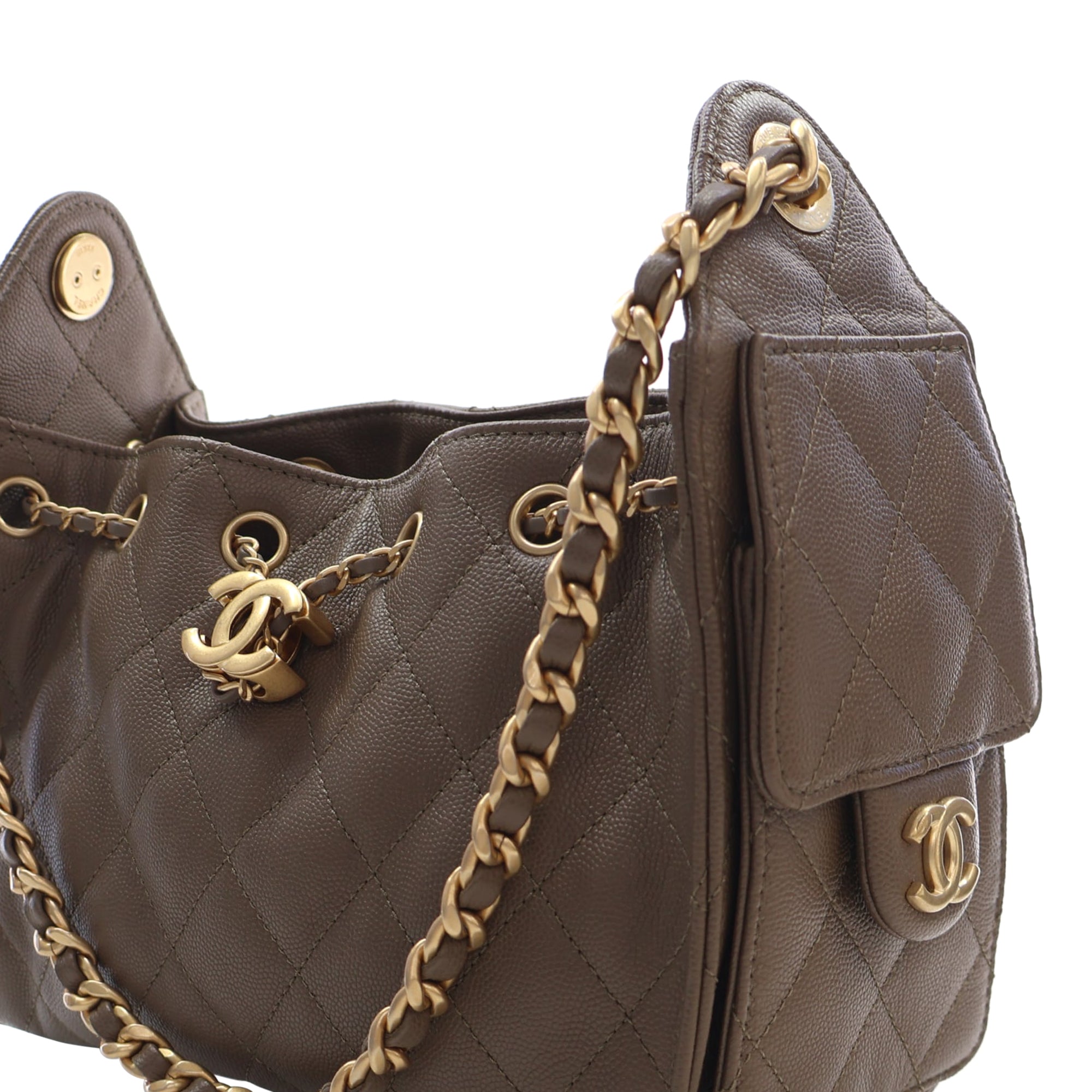 Chanel Mini Quilted Caviar Chanel 25 Hobo - image 6