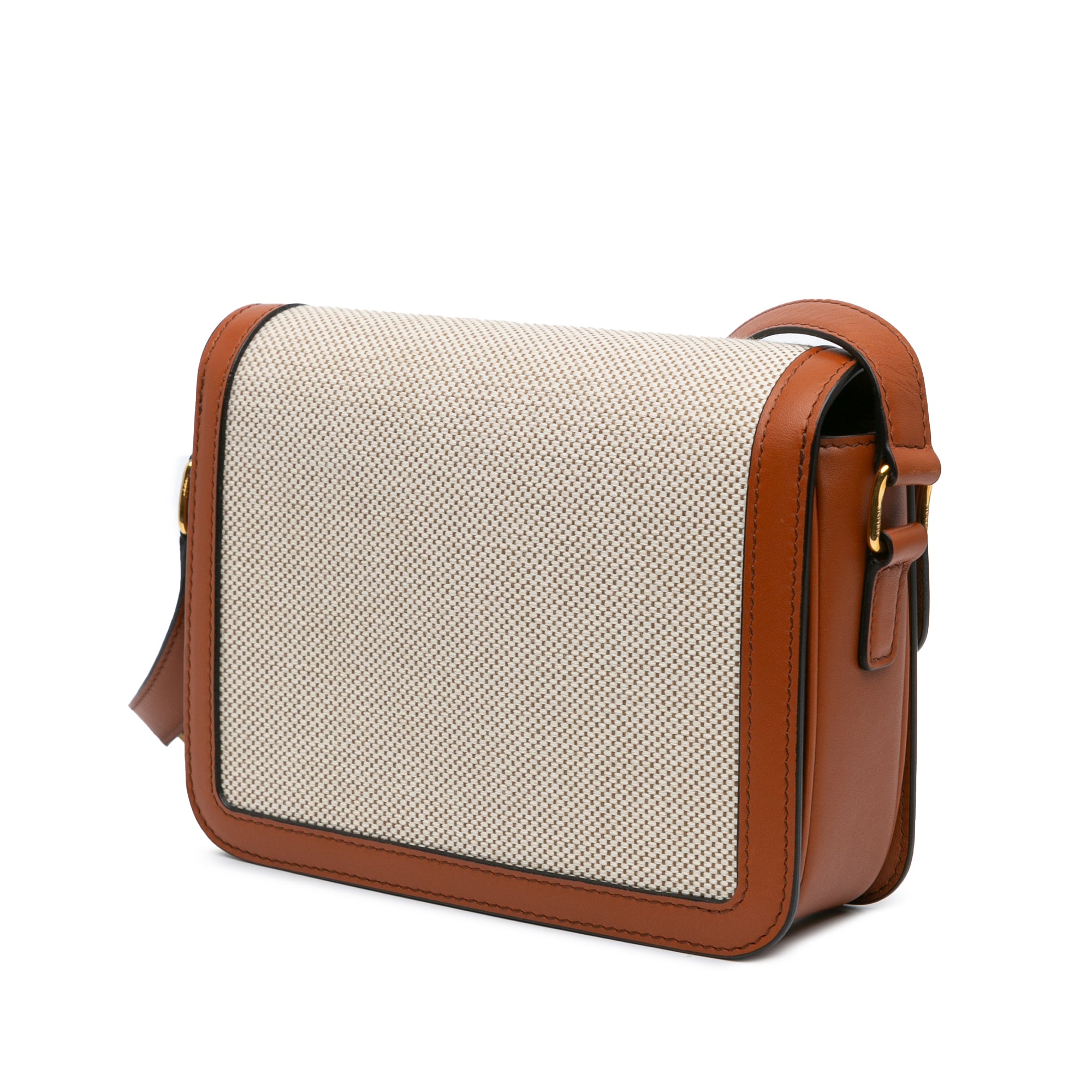 Celine Teen Canvas and Calfskin Triomphe Crossbody - image 2