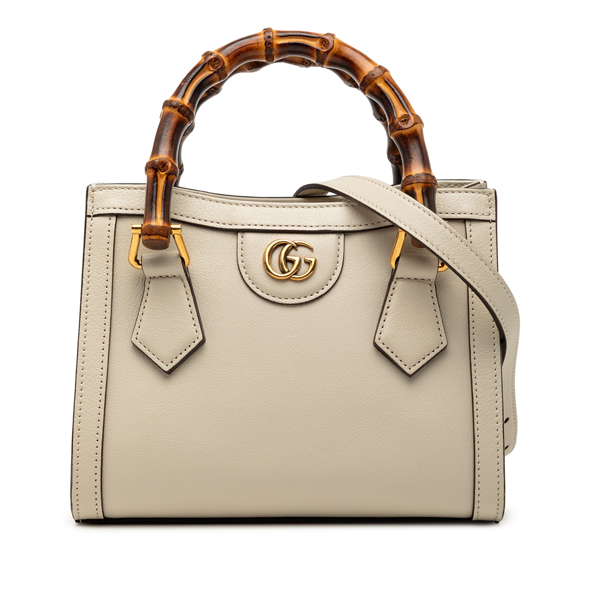 Gucci Mini Calfskin Bamboo Diana Satchel - image 1