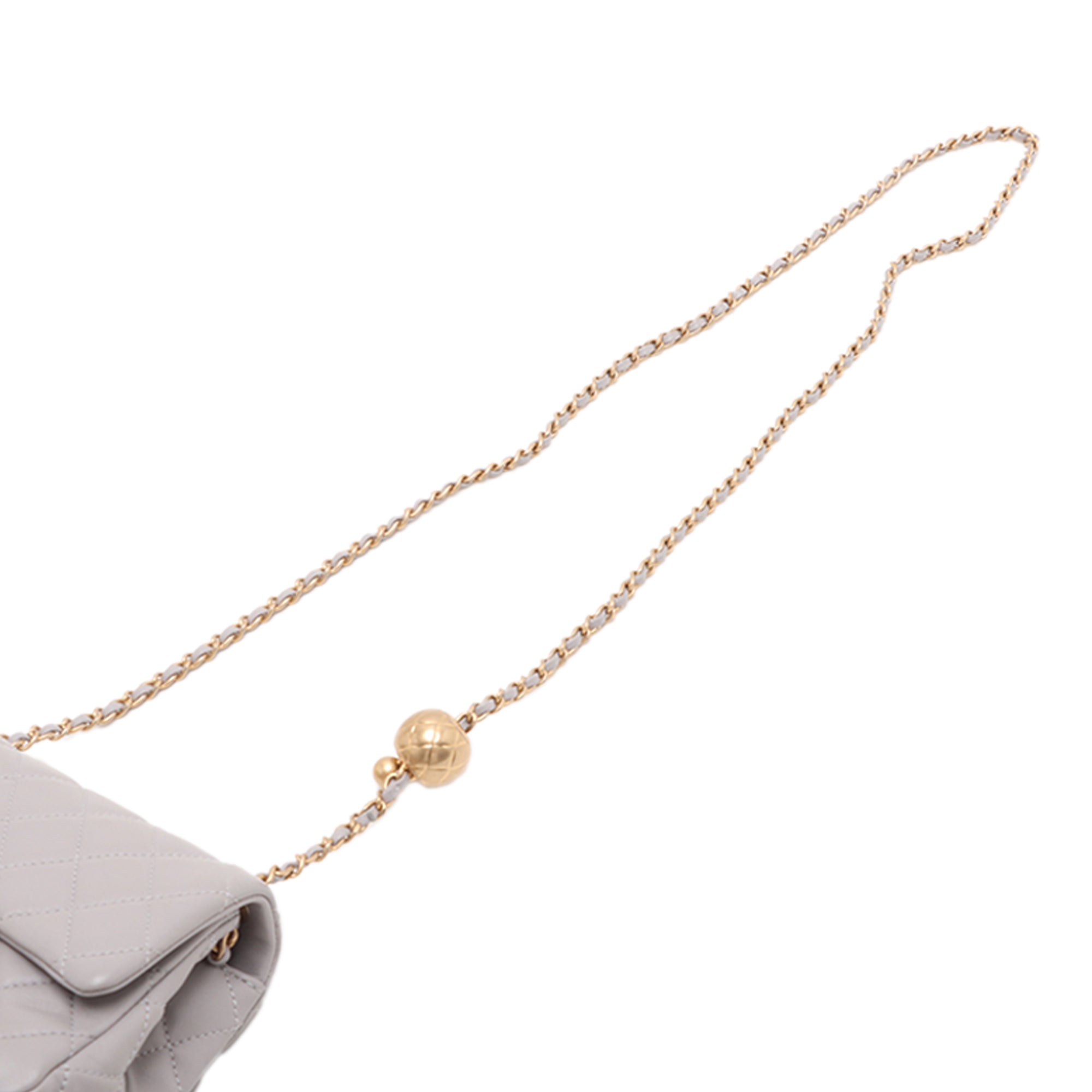Chanel Mini Square Classic Lambskin Pearl Crush Single Flap - image 10