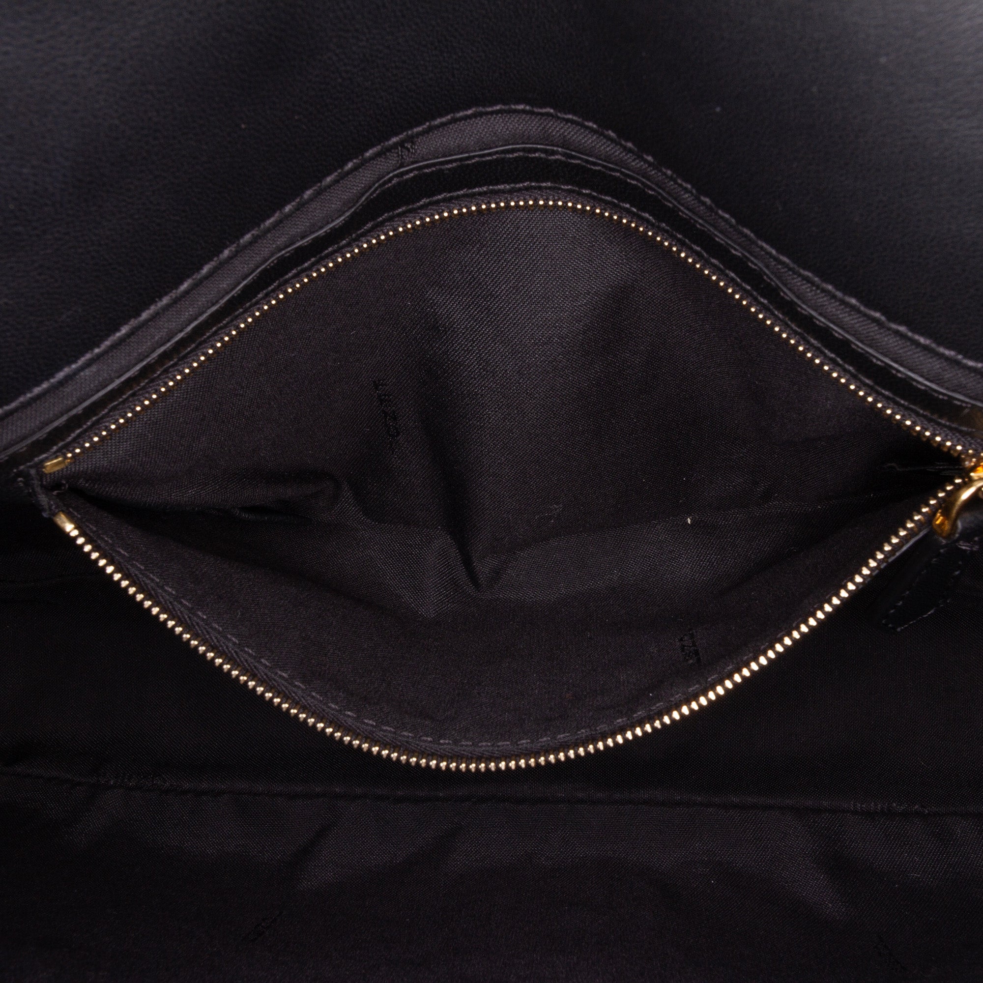 Fendi Large Zucca Embossed Leather Baguette Satchel - image 5