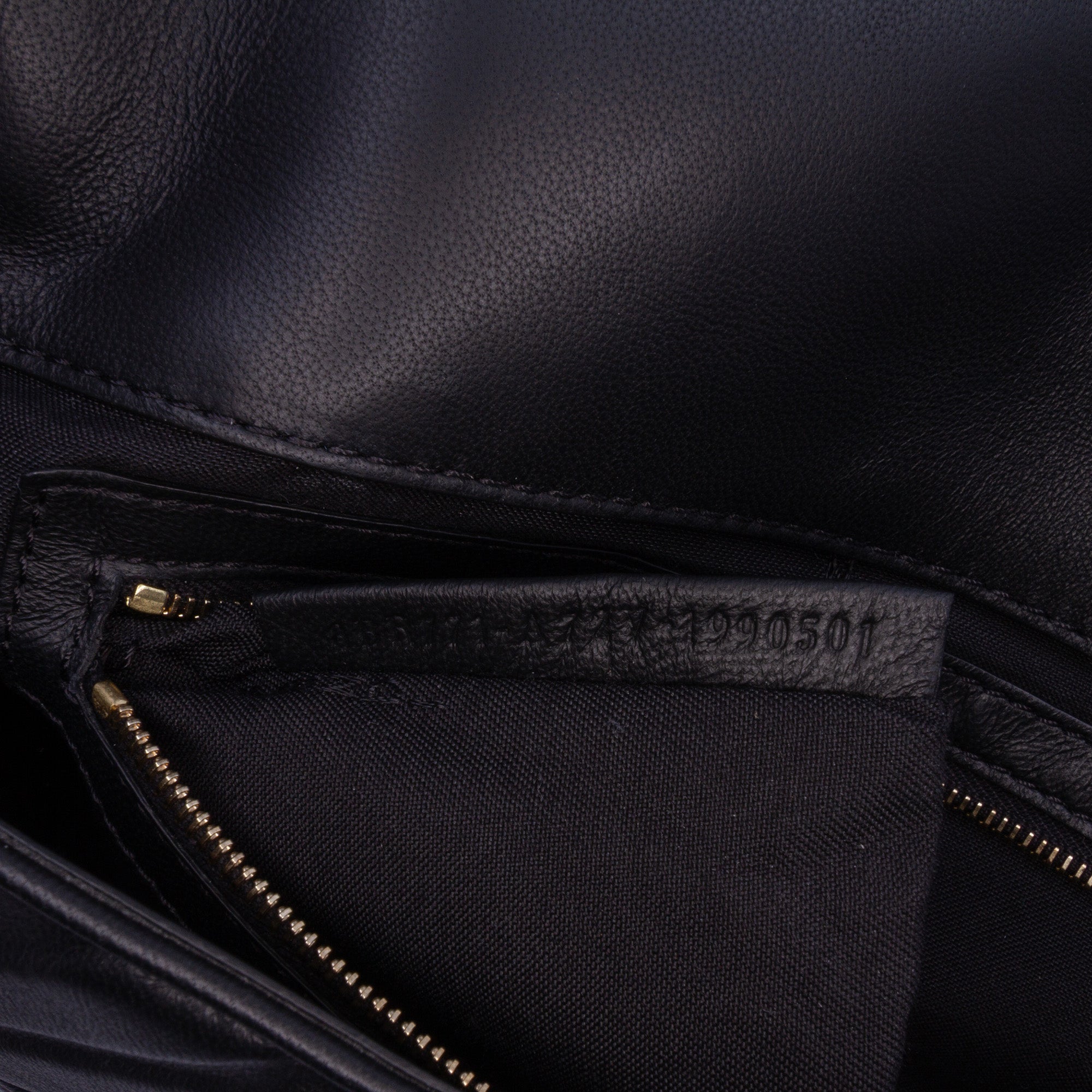 Fendi Large Zucca Embossed Leather Baguette Satchel - image 6