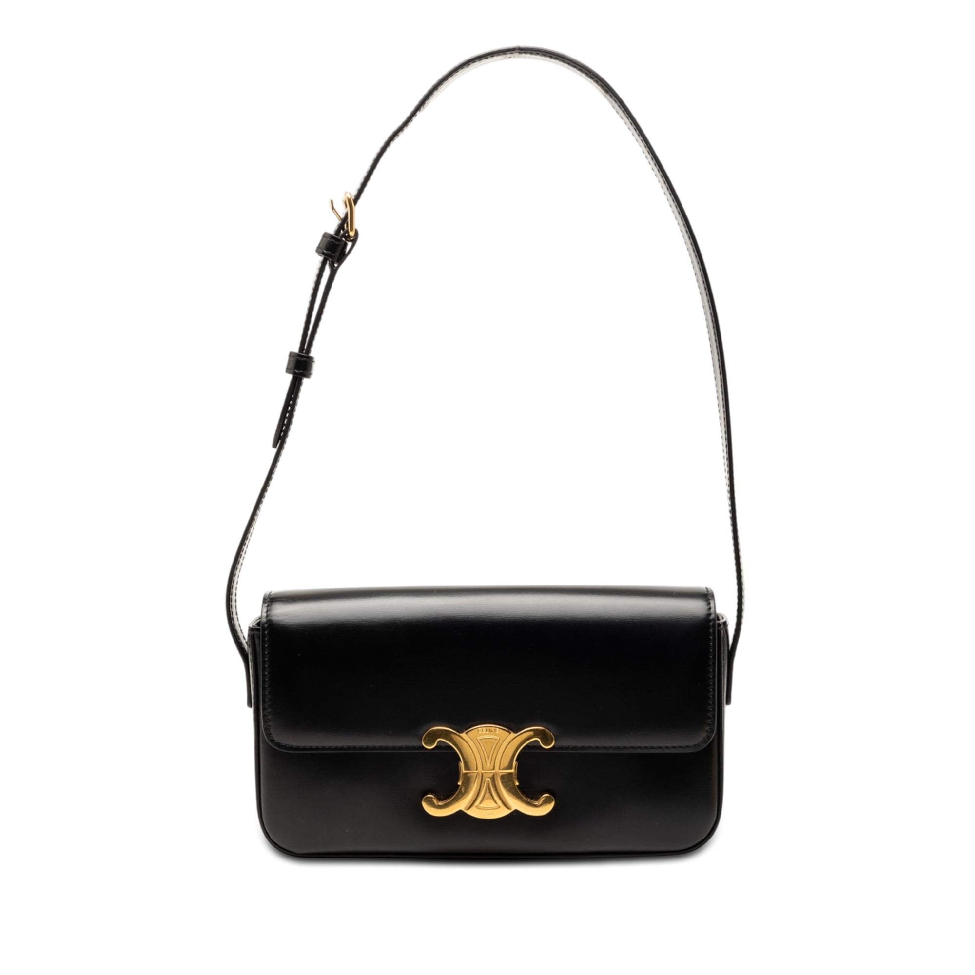 Celine Shiny Calfskin Claude Shoulder Bag - image 1