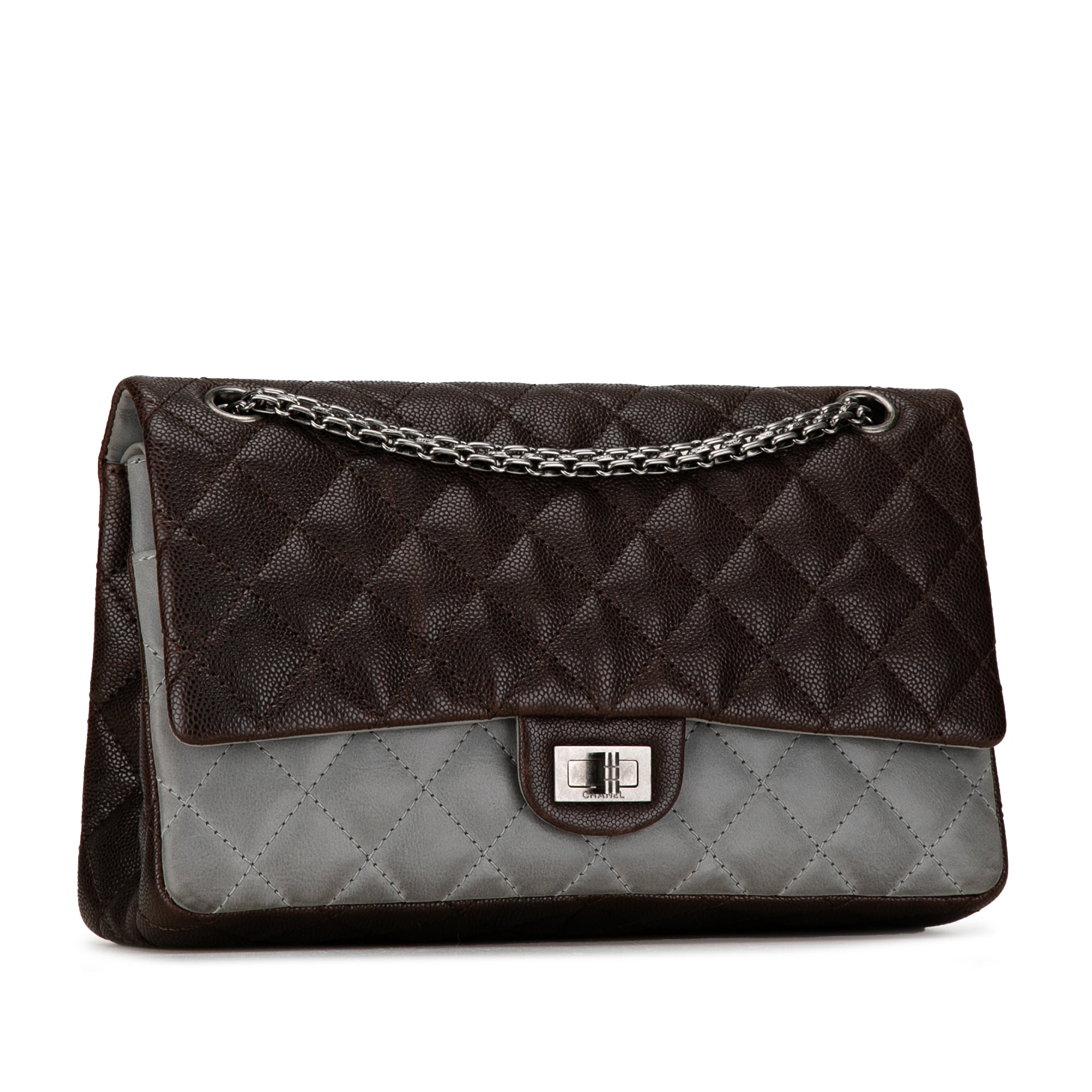 Chanel Bicolor Caviar and Iridescent Calfskin Reissue 2.55 Double Flap 226 - image 2