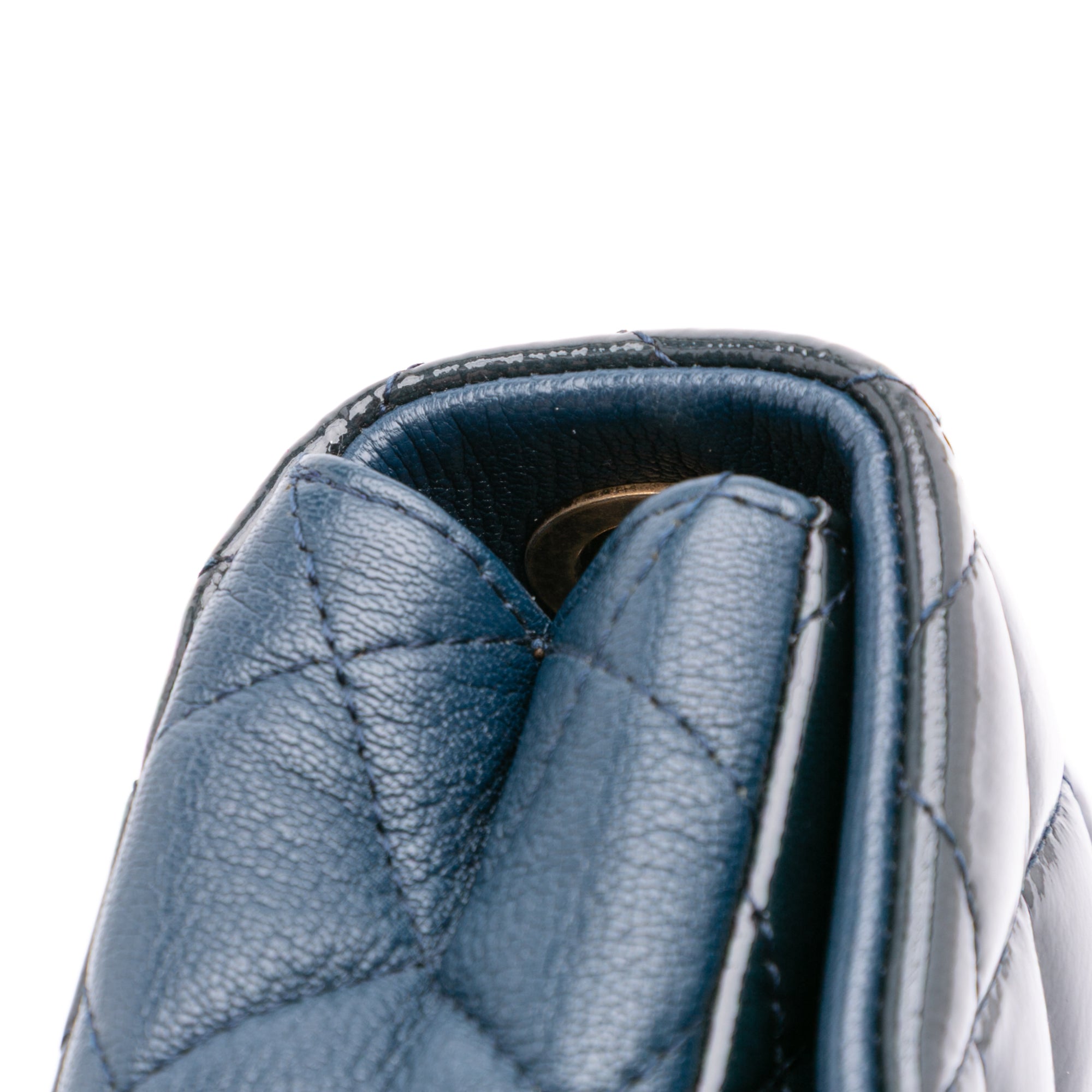 Chanel Paris-Salzburg Small Patent and Goatskin CC Eyelet Flap - image 12
