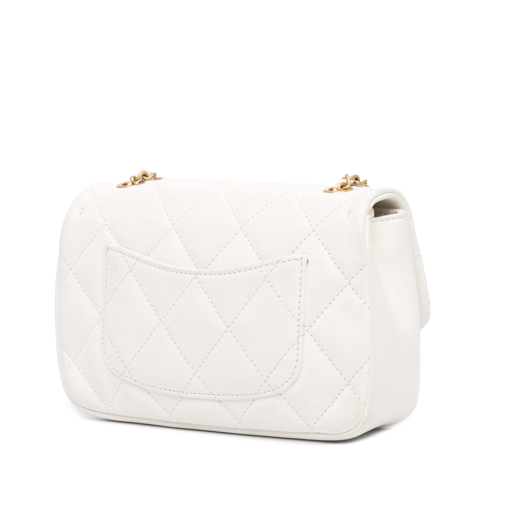 Chanel Mini Rectangular Quilted Lambskin Heart Charms Flap - image 2