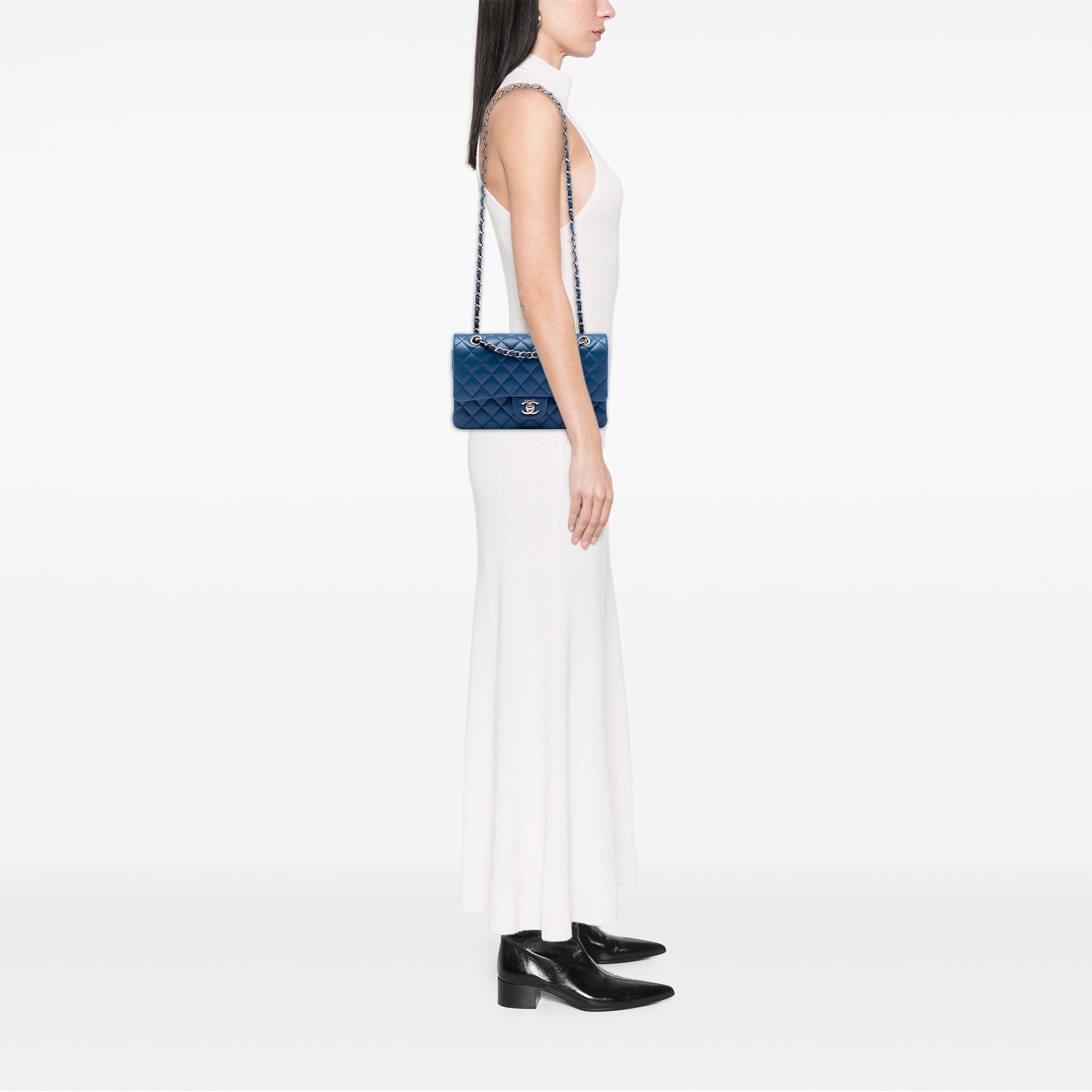 Chanel Medium Classic Lambskin Double Flap - image 7