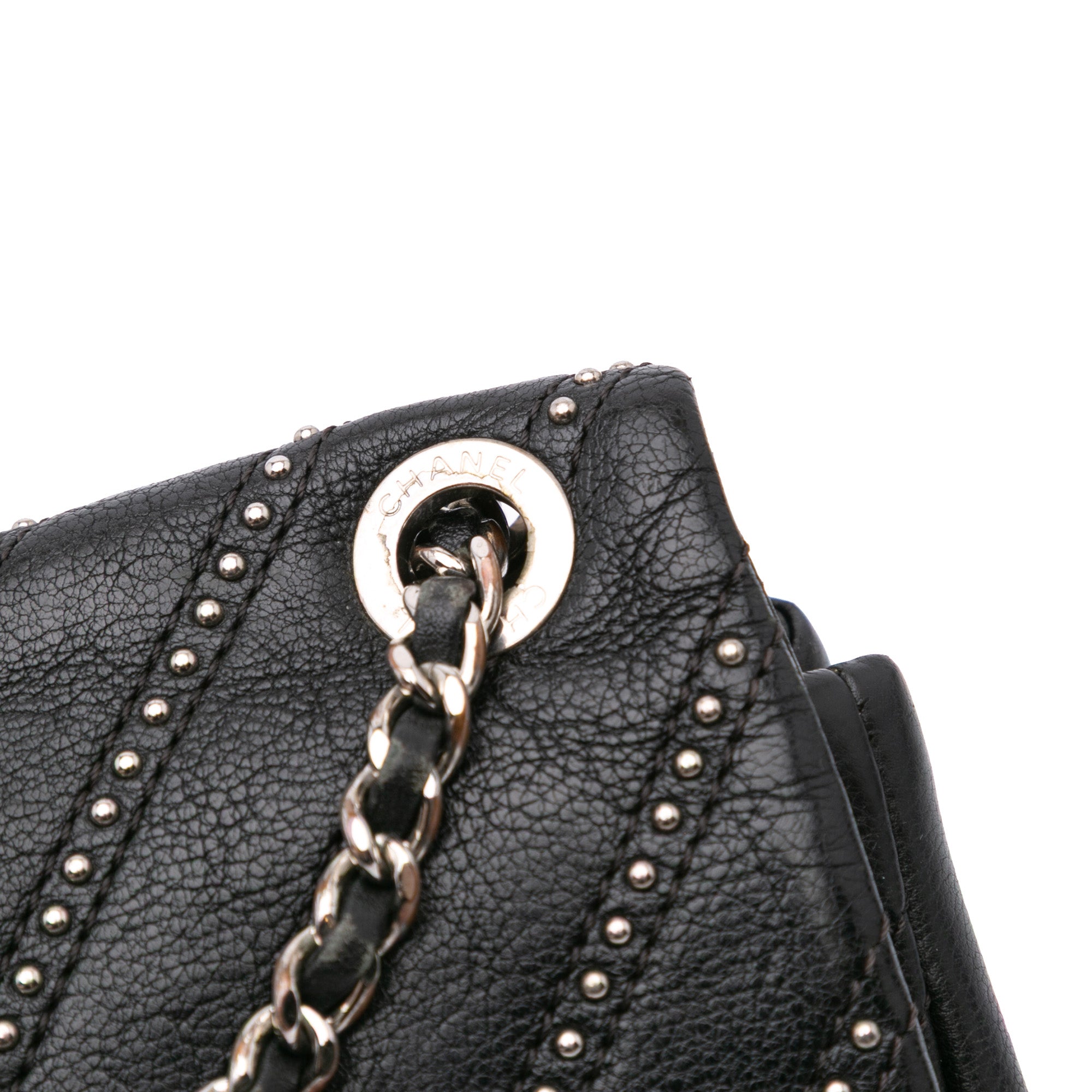 Chanel Small Chevron Calfskin Stud Wars Flap - image 10