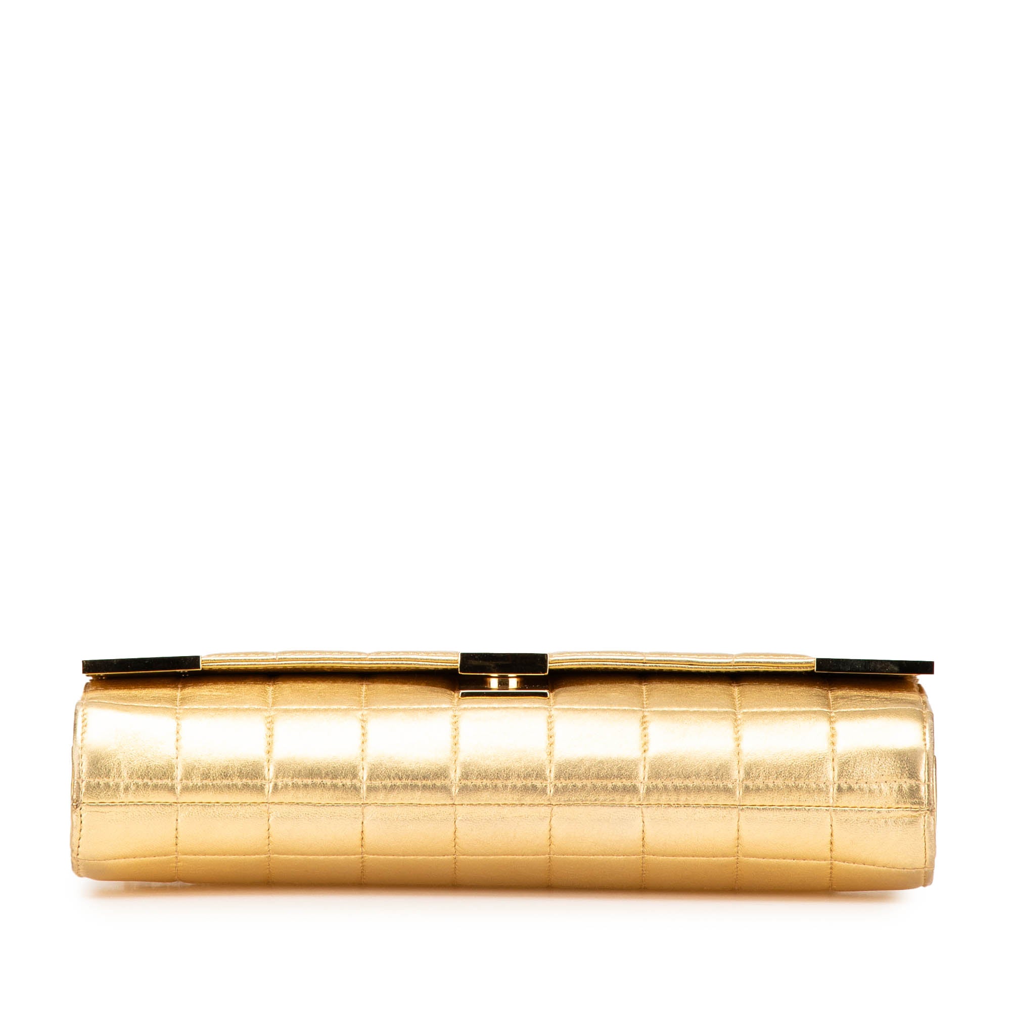 Chanel CC Choco Bar Metallic Lambskin Flap - image 3