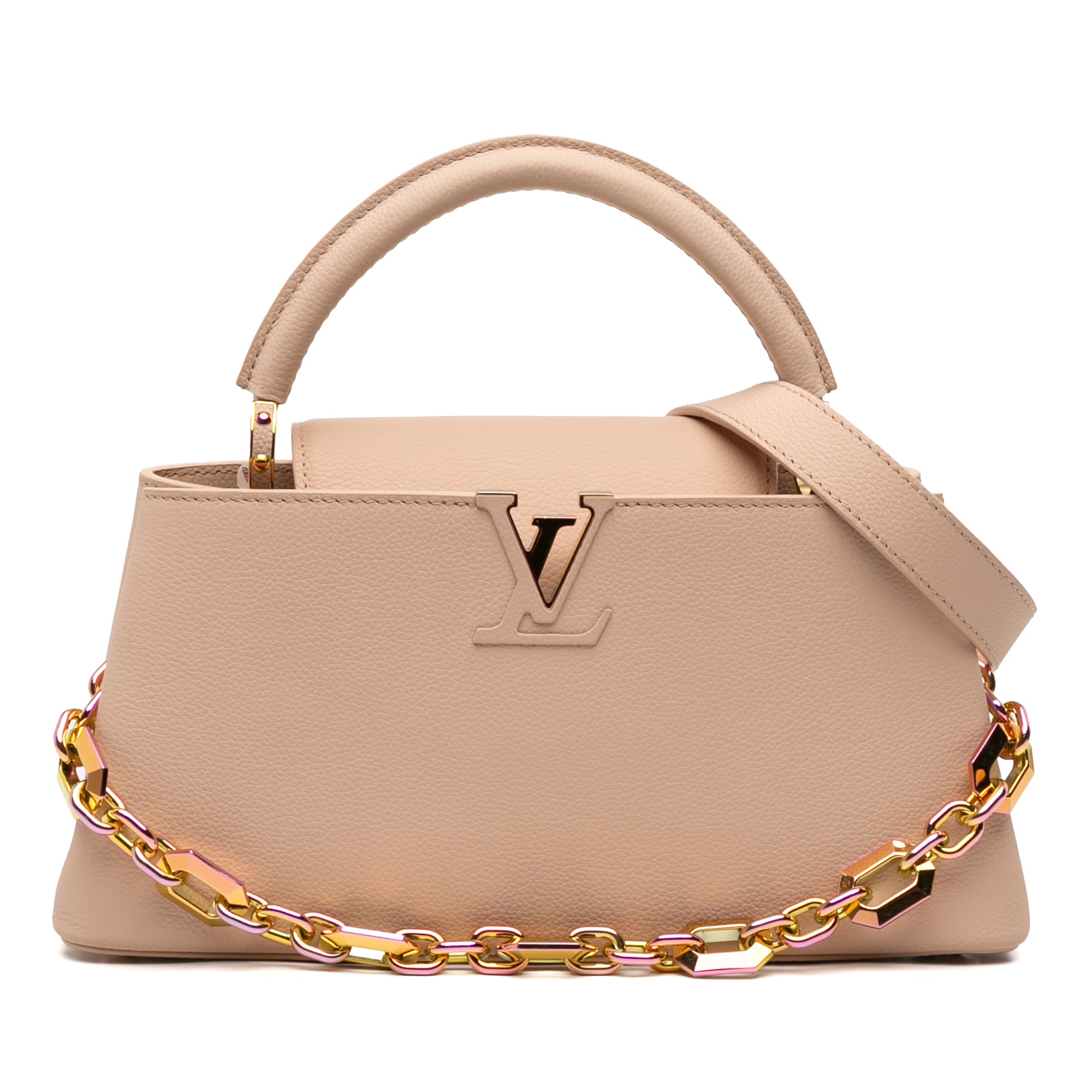 Louis Vuitton Grained Calfskin Capucines East West MM - image 1
