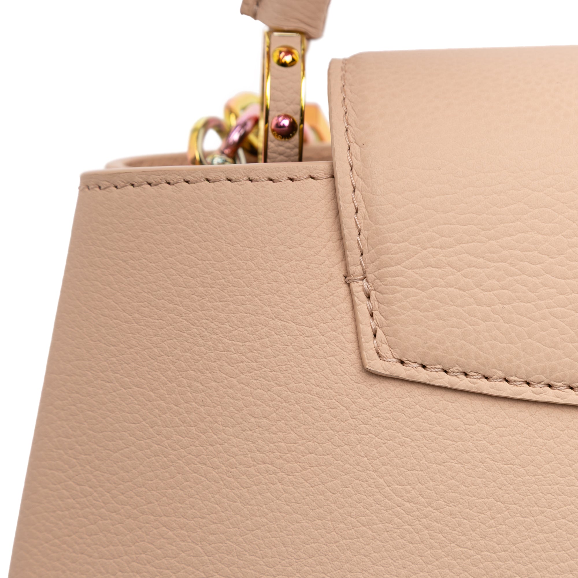 Louis Vuitton Grained Calfskin Capucines East West MM - image 6