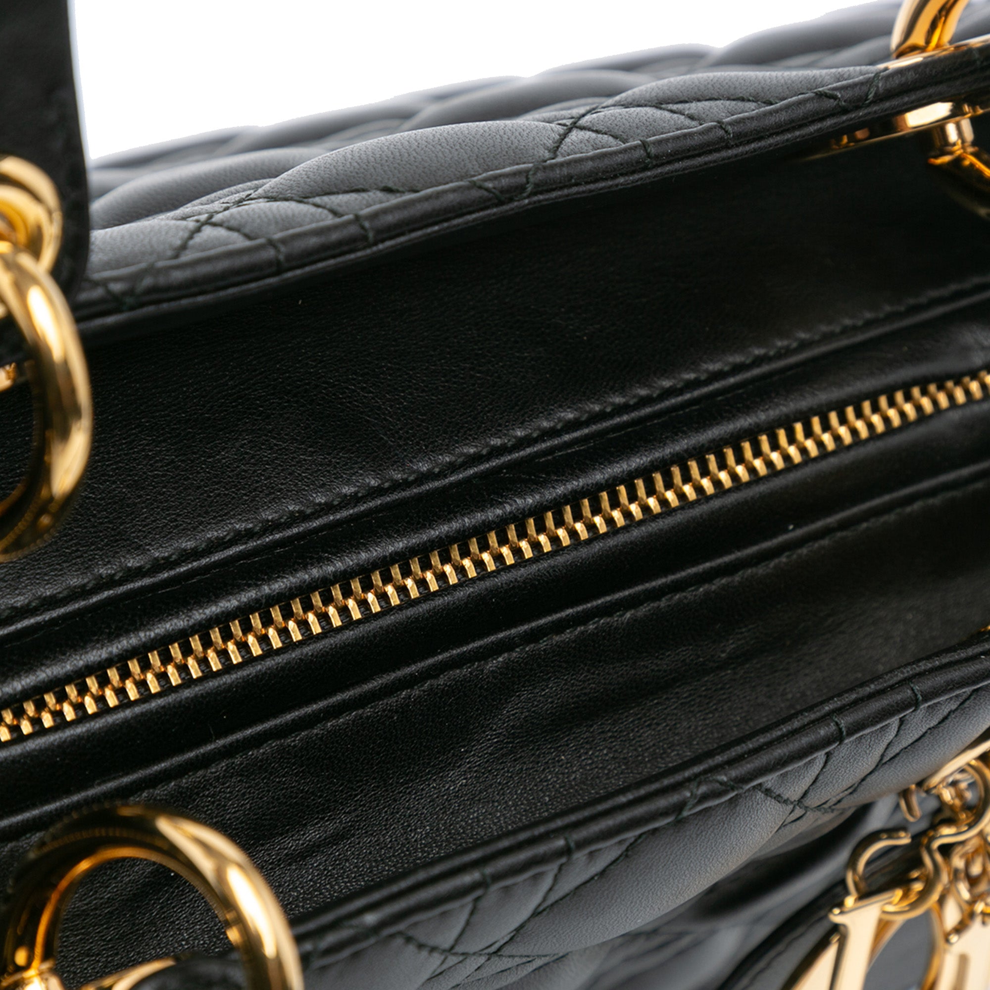 Dior Large Lambskin Cannage Lady Dior - image 6