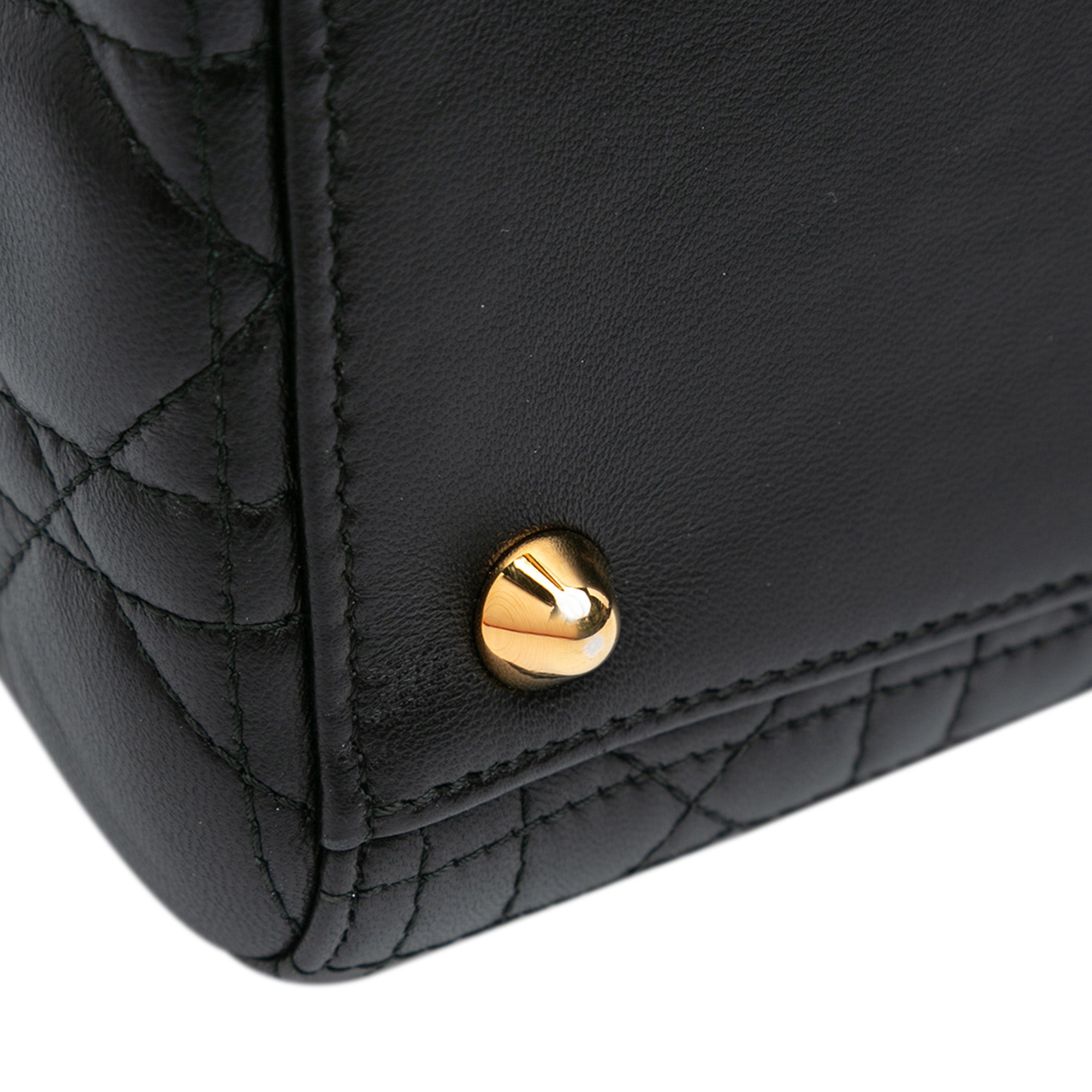 Dior Large Lambskin Cannage Lady Dior - image 7
