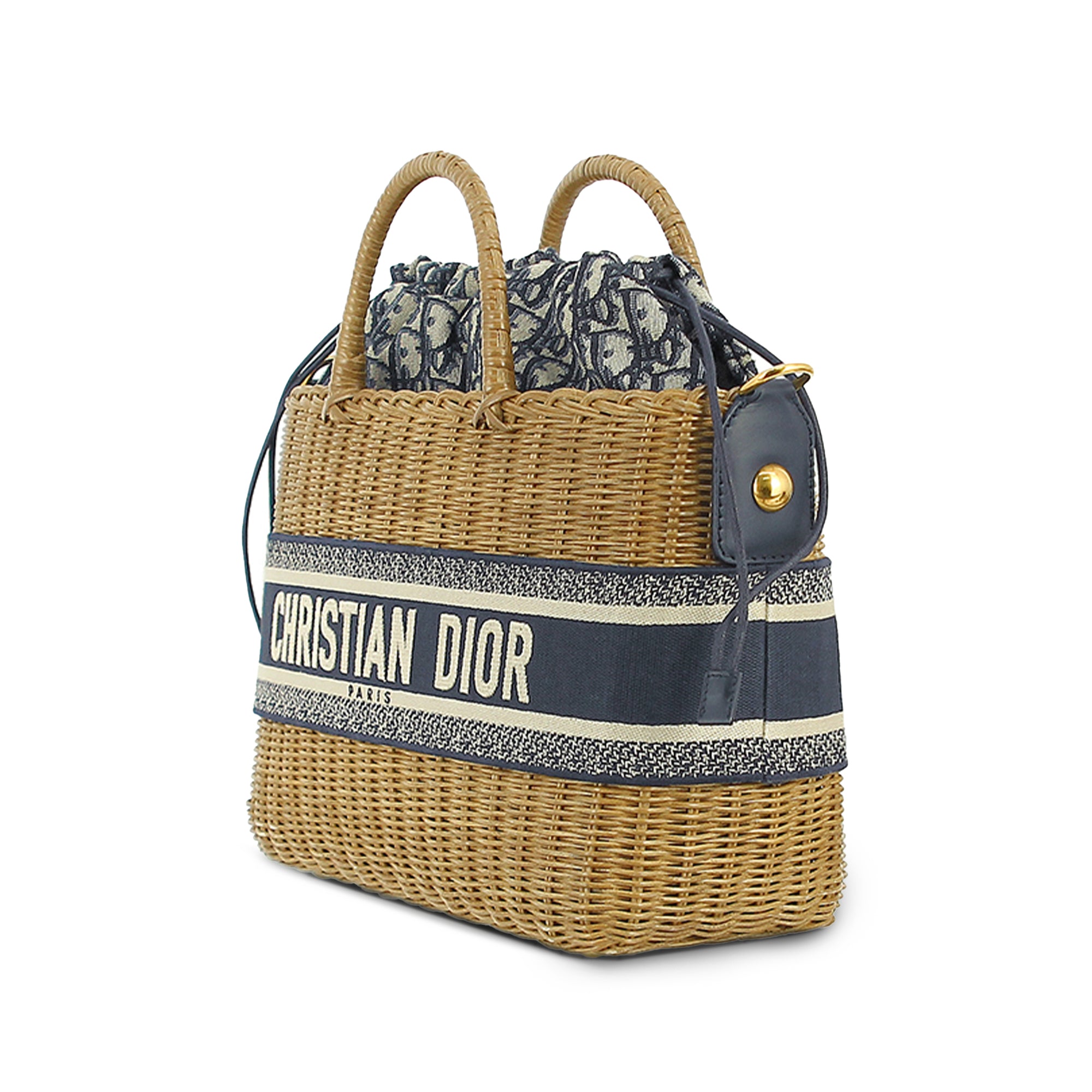 Dior Oblique Wicker Basket Bag - image 2