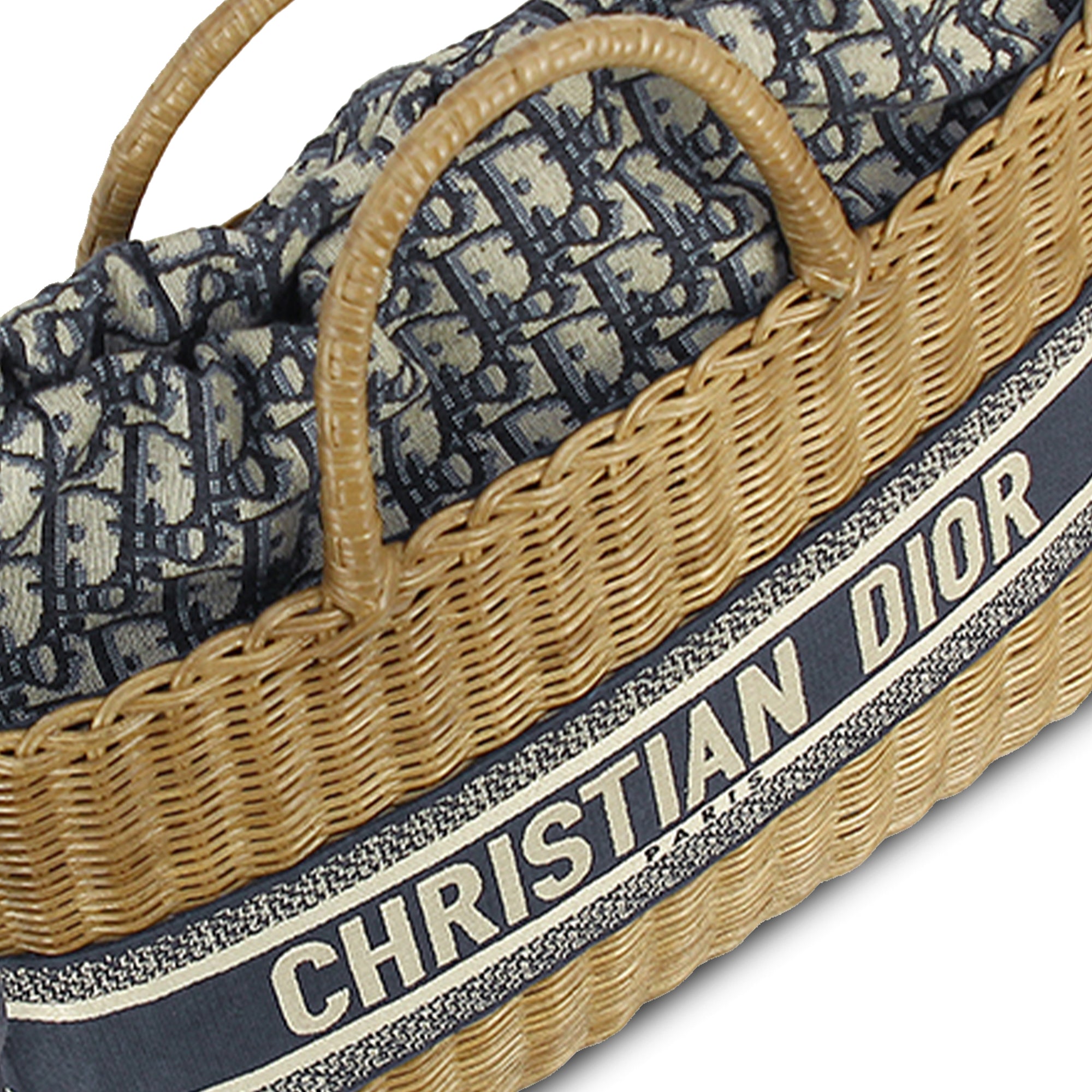 Dior Oblique Wicker Basket Bag - image 6