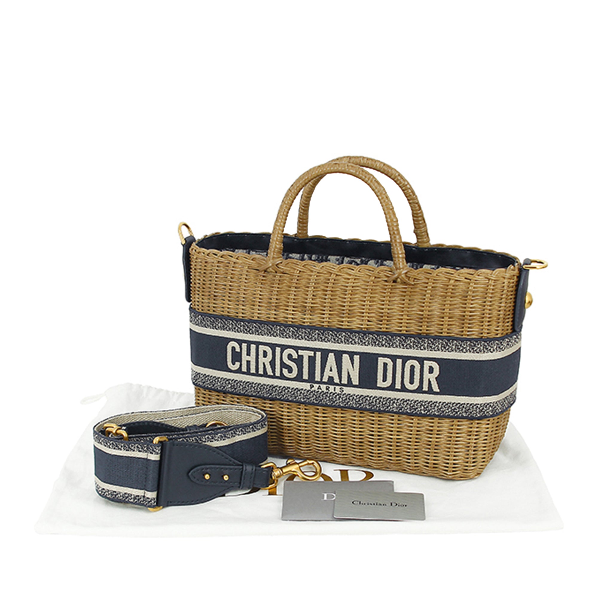 Dior Oblique Wicker Basket Bag - image 7