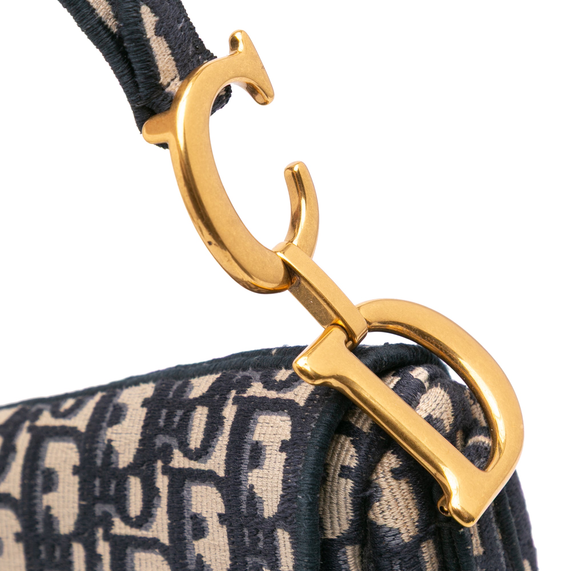 Dior Oblique Embroidered Canvas Saddle Bag - image 7