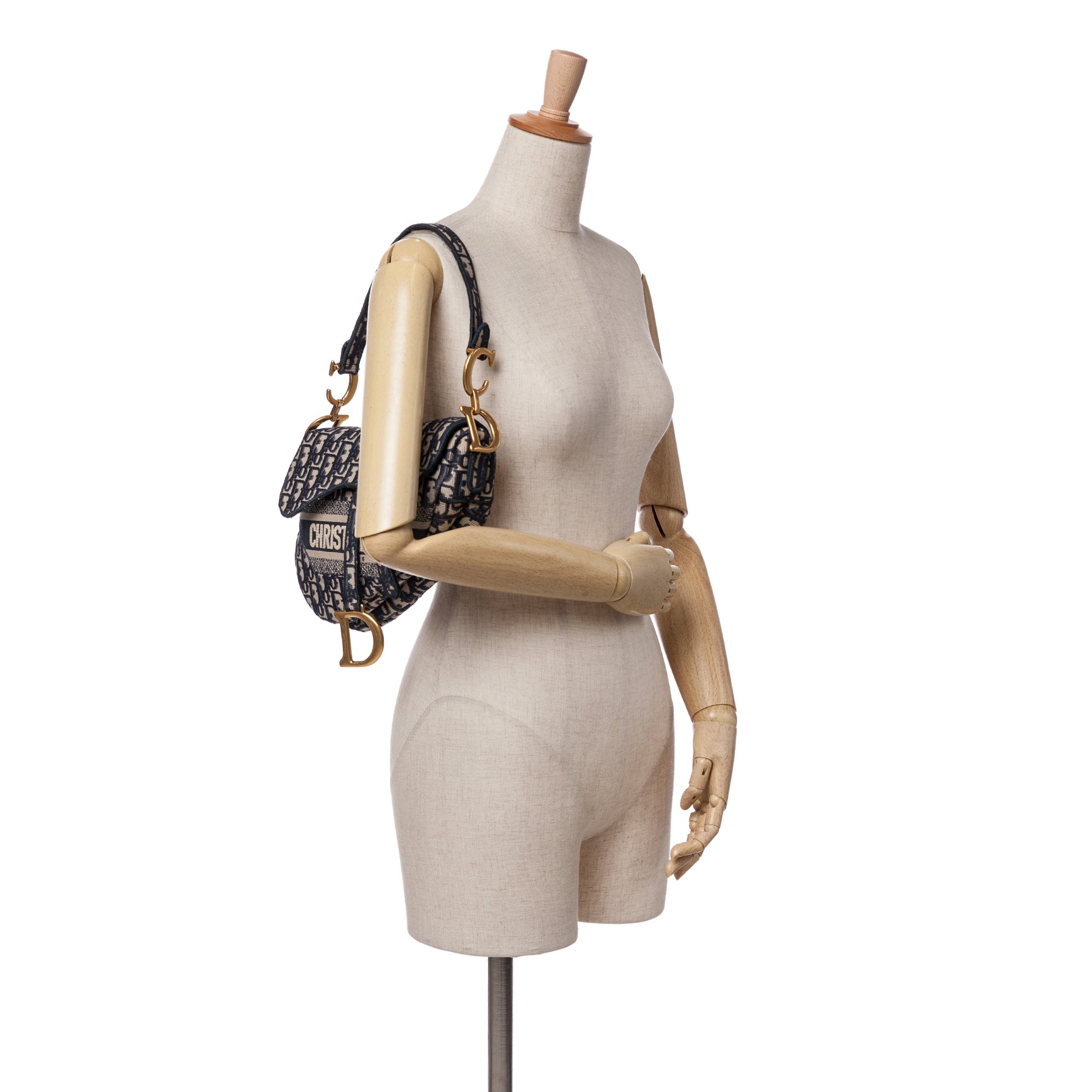 Dior Oblique Embroidered Canvas Saddle Bag - image 8