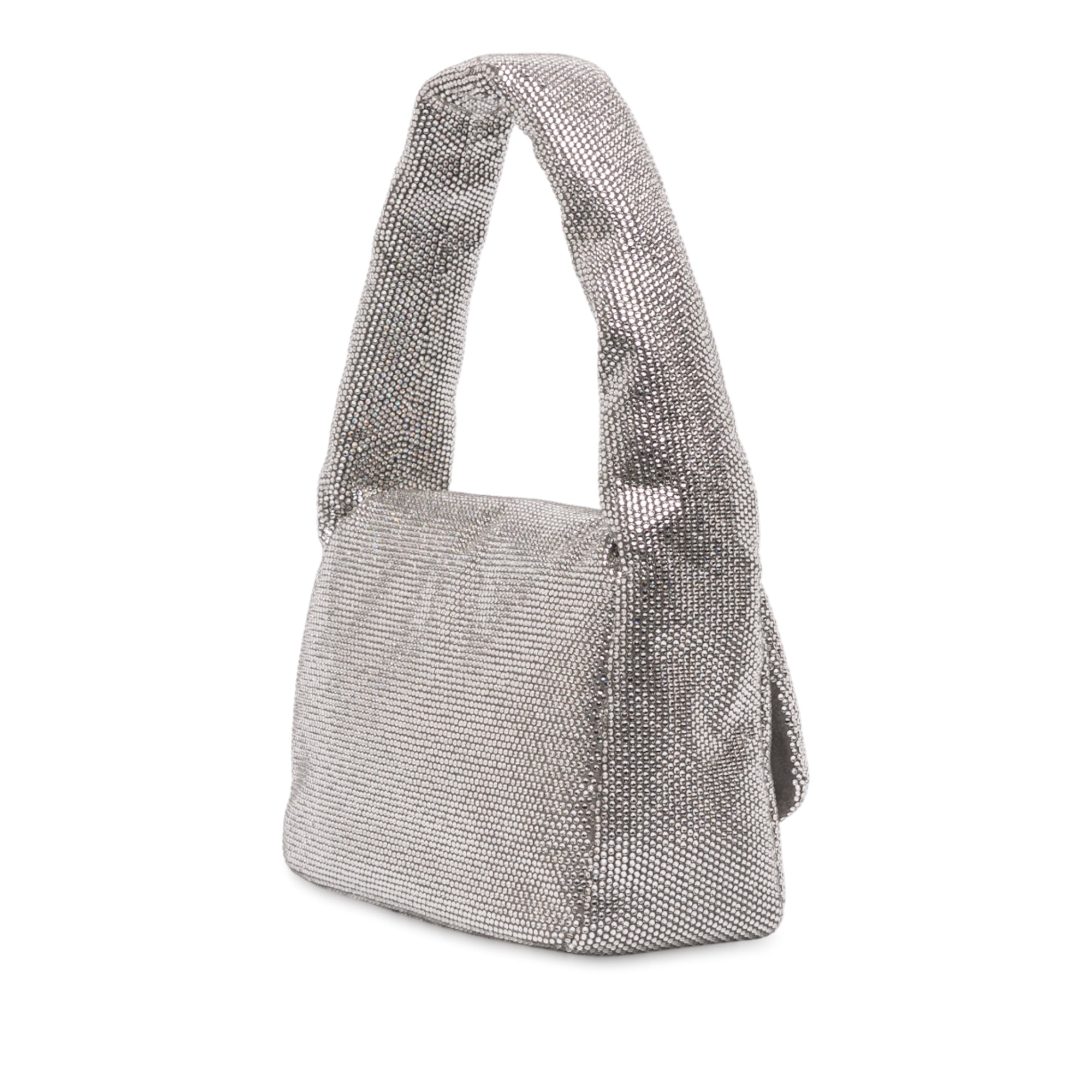 Balenciaga Small Rhinestone Embellished Calfskin Monaco Sling Shoulder Bag - image 2