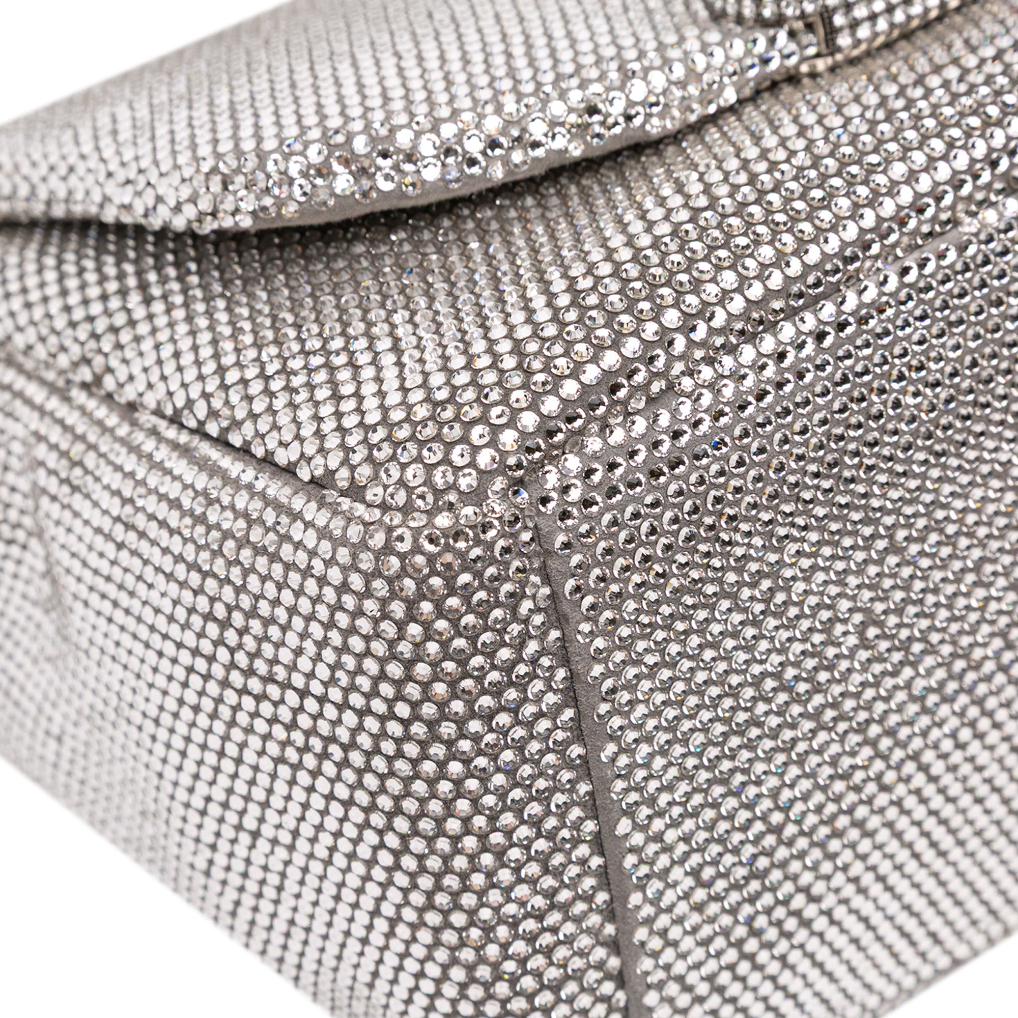 Balenciaga Small Rhinestone Embellished Calfskin Monaco Sling Shoulder Bag - image 6