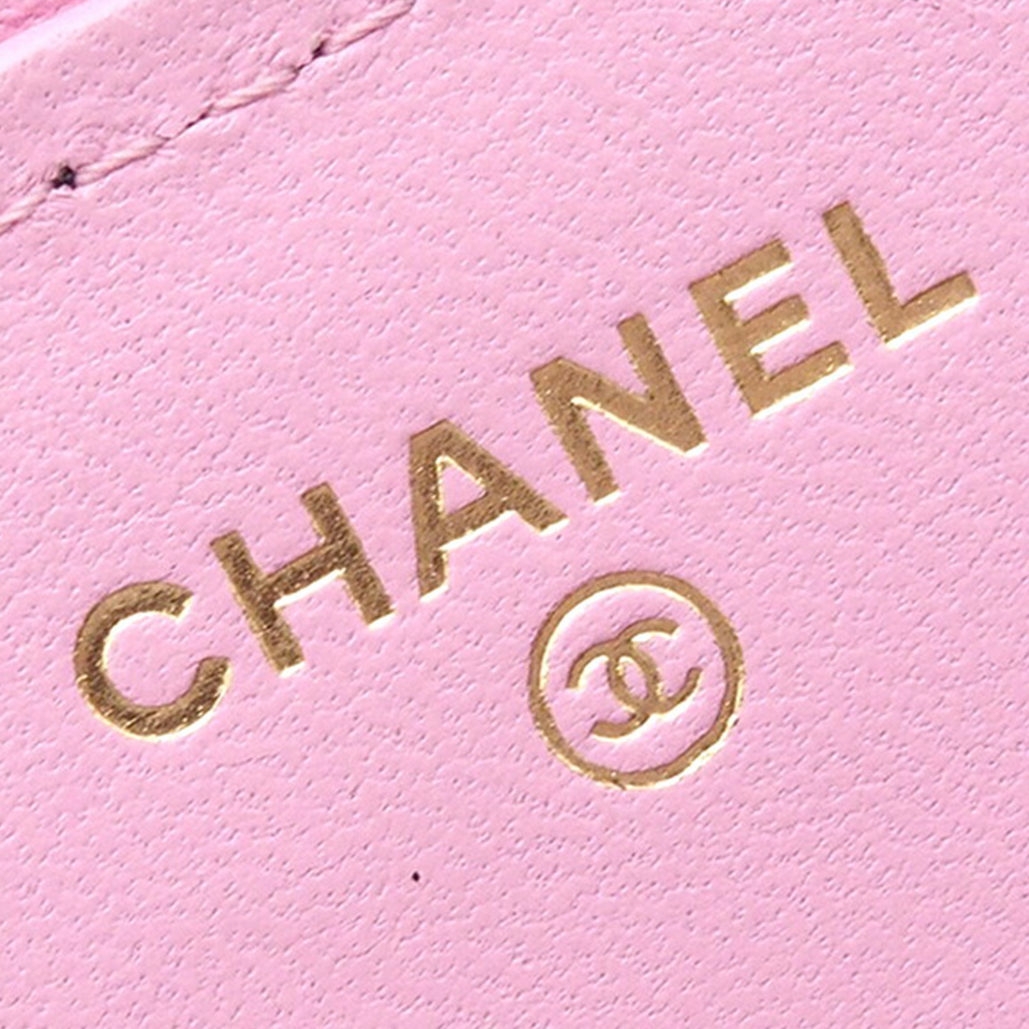 Chanel Bicolor Quilted Lambskin Top Handle Phone Holder with Chain - image 5