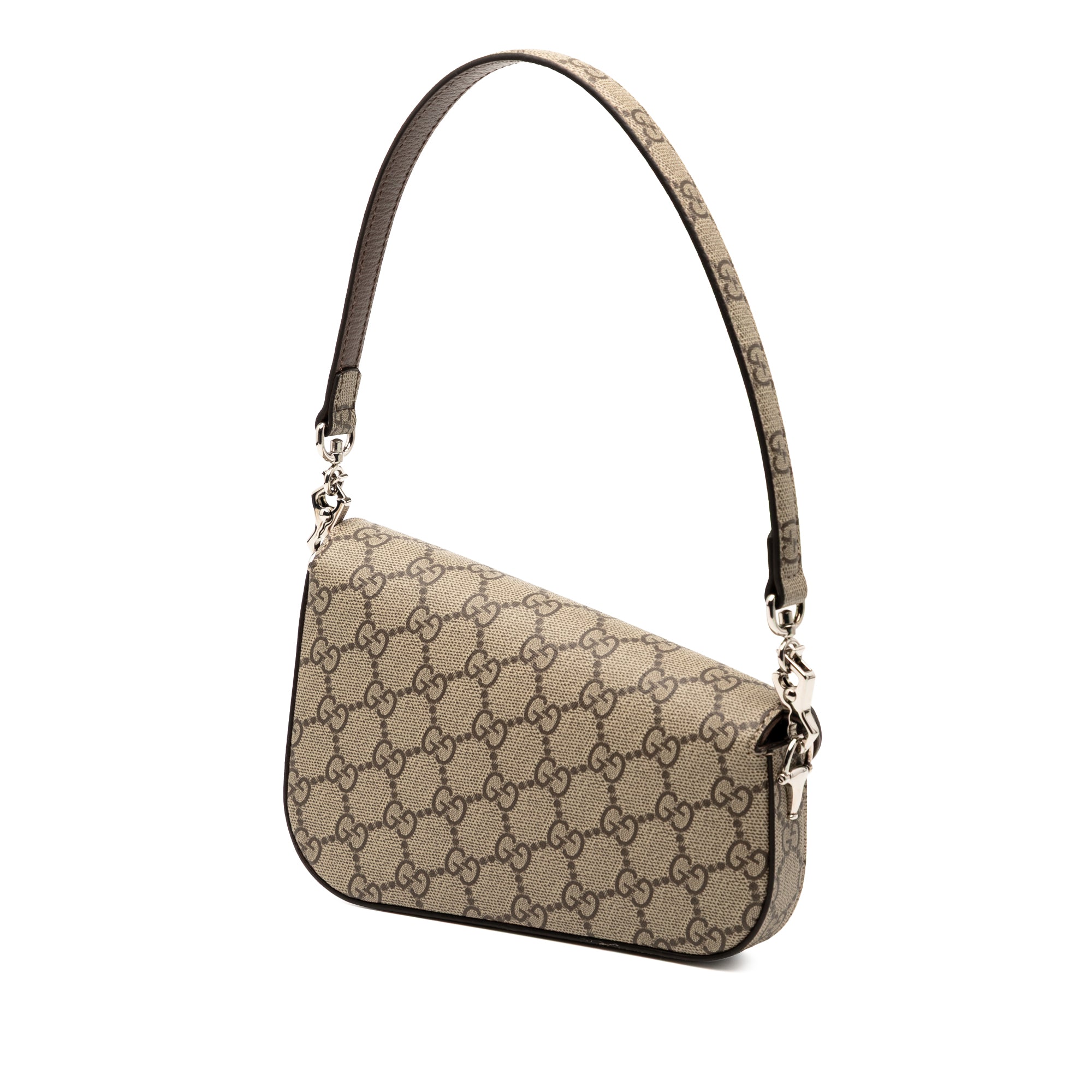Gucci Mini GG Supreme Asymmetric Horsebit 1955 Shoulder Bag - image 2
