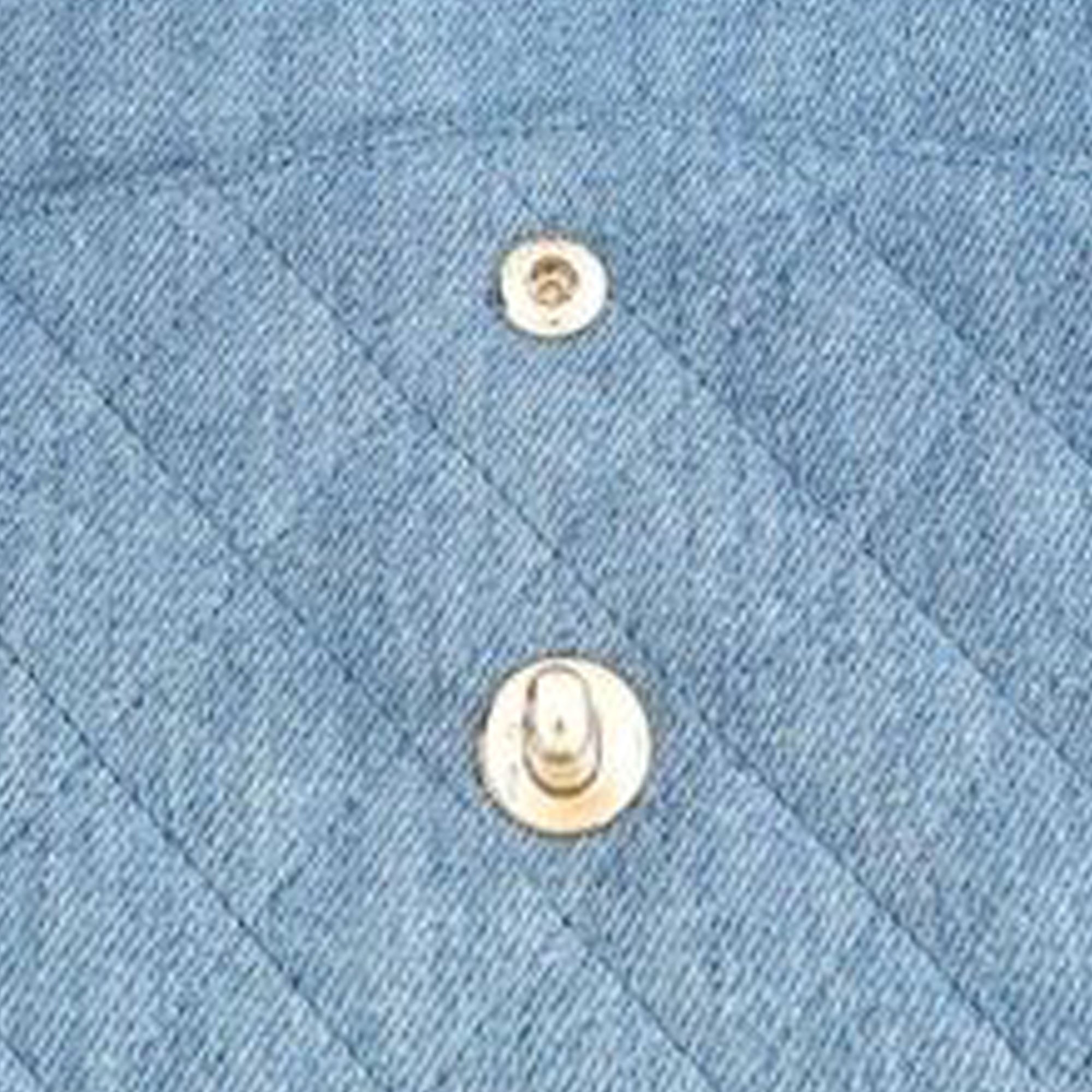 Chanel Medium Classic Washed Denim Double Flap - image 8