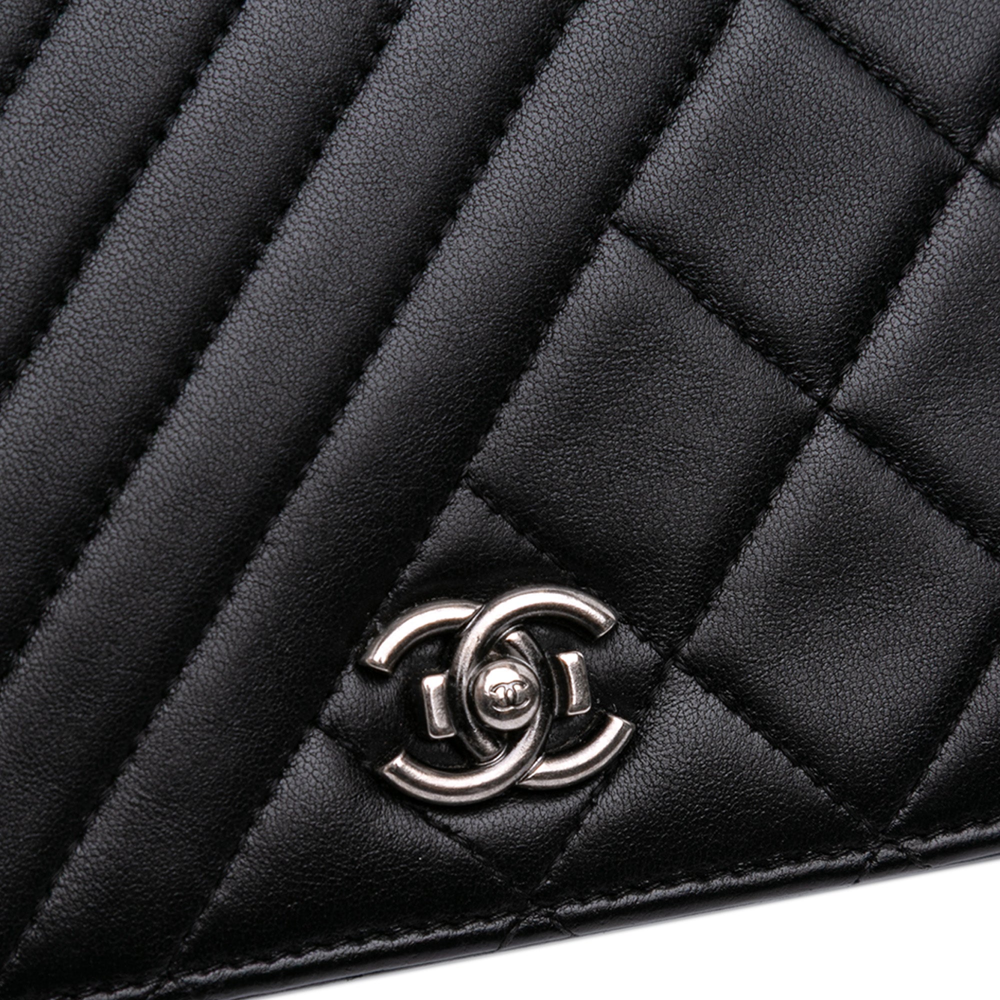 Chanel Quilted Lambskin Coco Boy Wallet On Chain - image 10