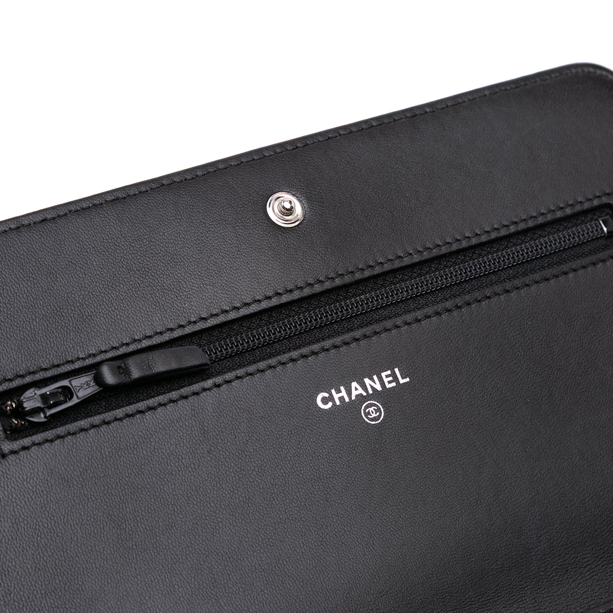 Chanel Quilted Lambskin Coco Boy Wallet On Chain - image 8