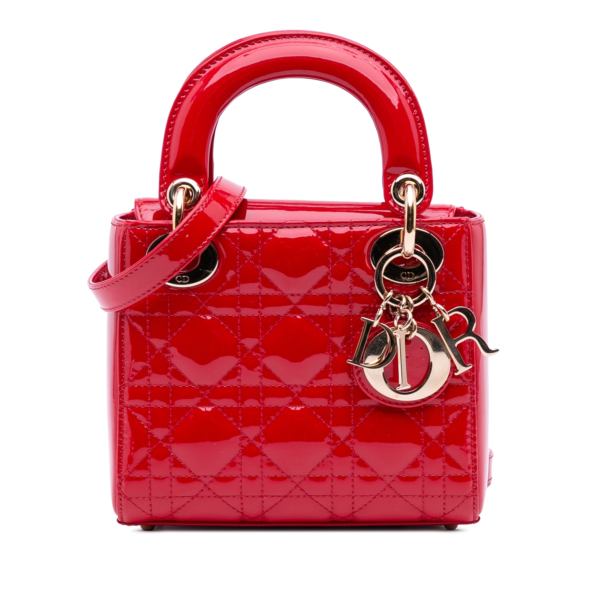 Dior Mini Patent Cannage Lady Dior - image 1
