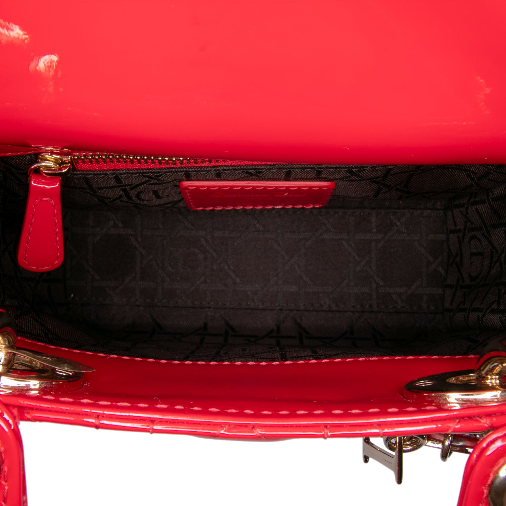 Dior Mini Patent Cannage Lady Dior - image 4