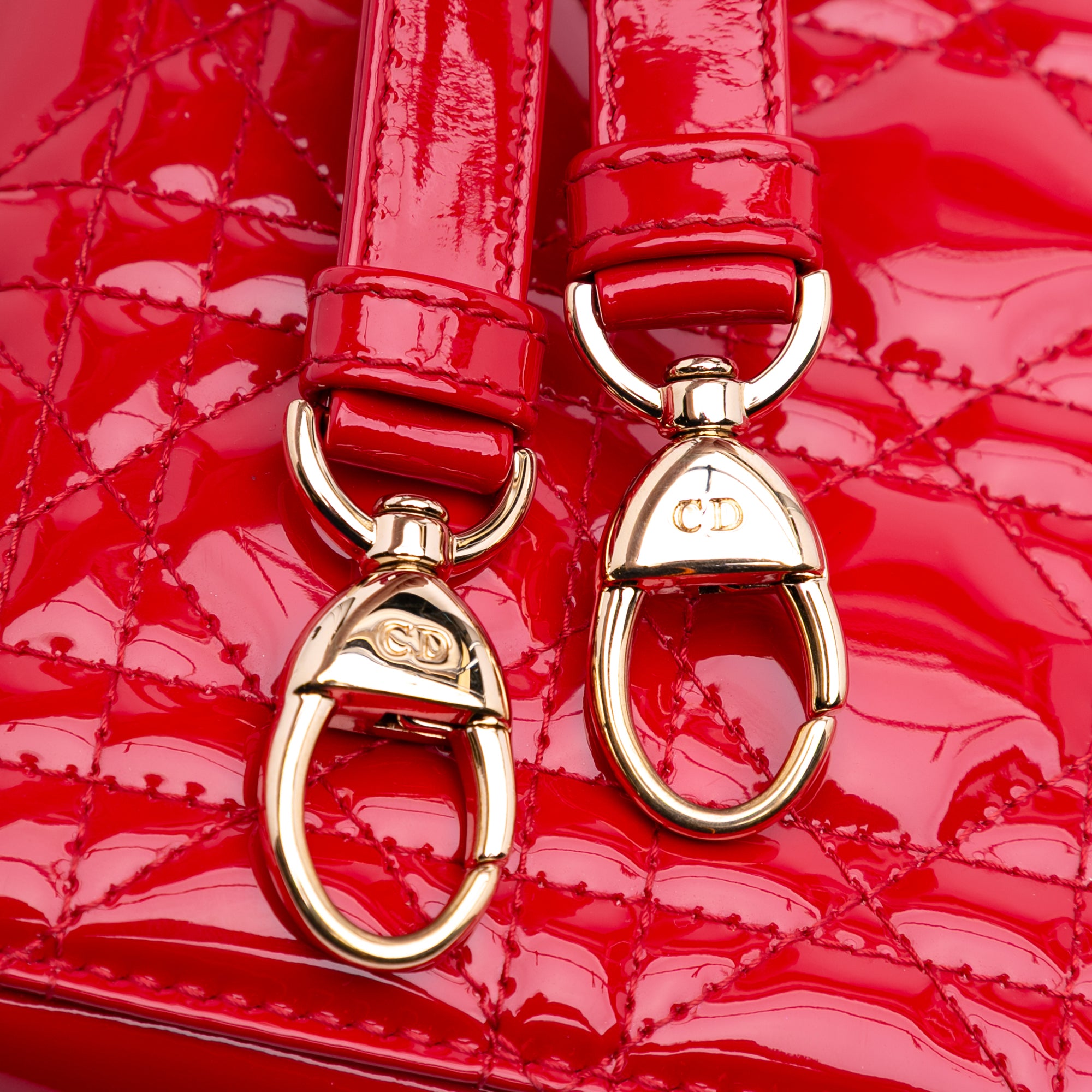 Dior Mini Patent Cannage Lady Dior - image 7