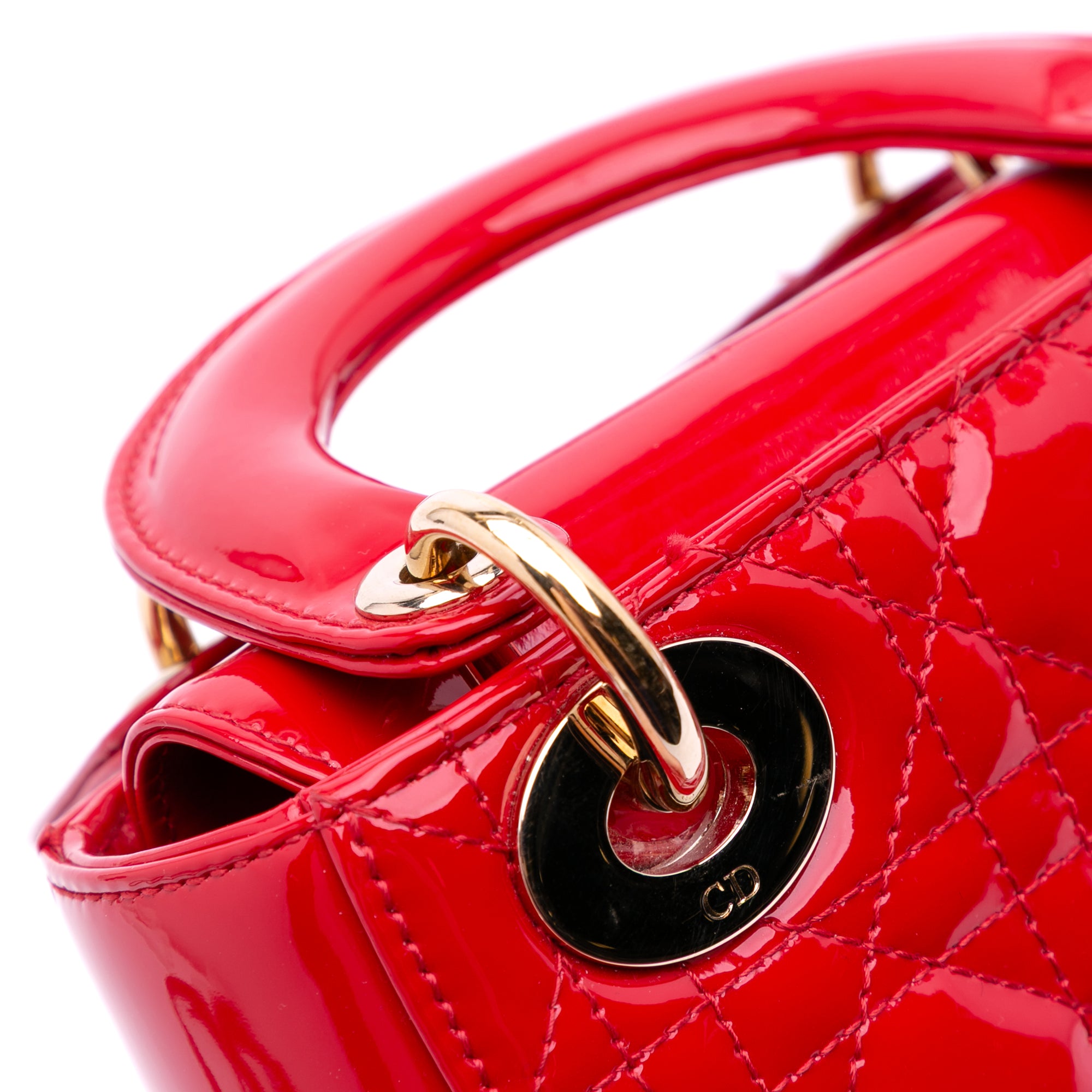 Dior Mini Patent Cannage Lady Dior - image 8