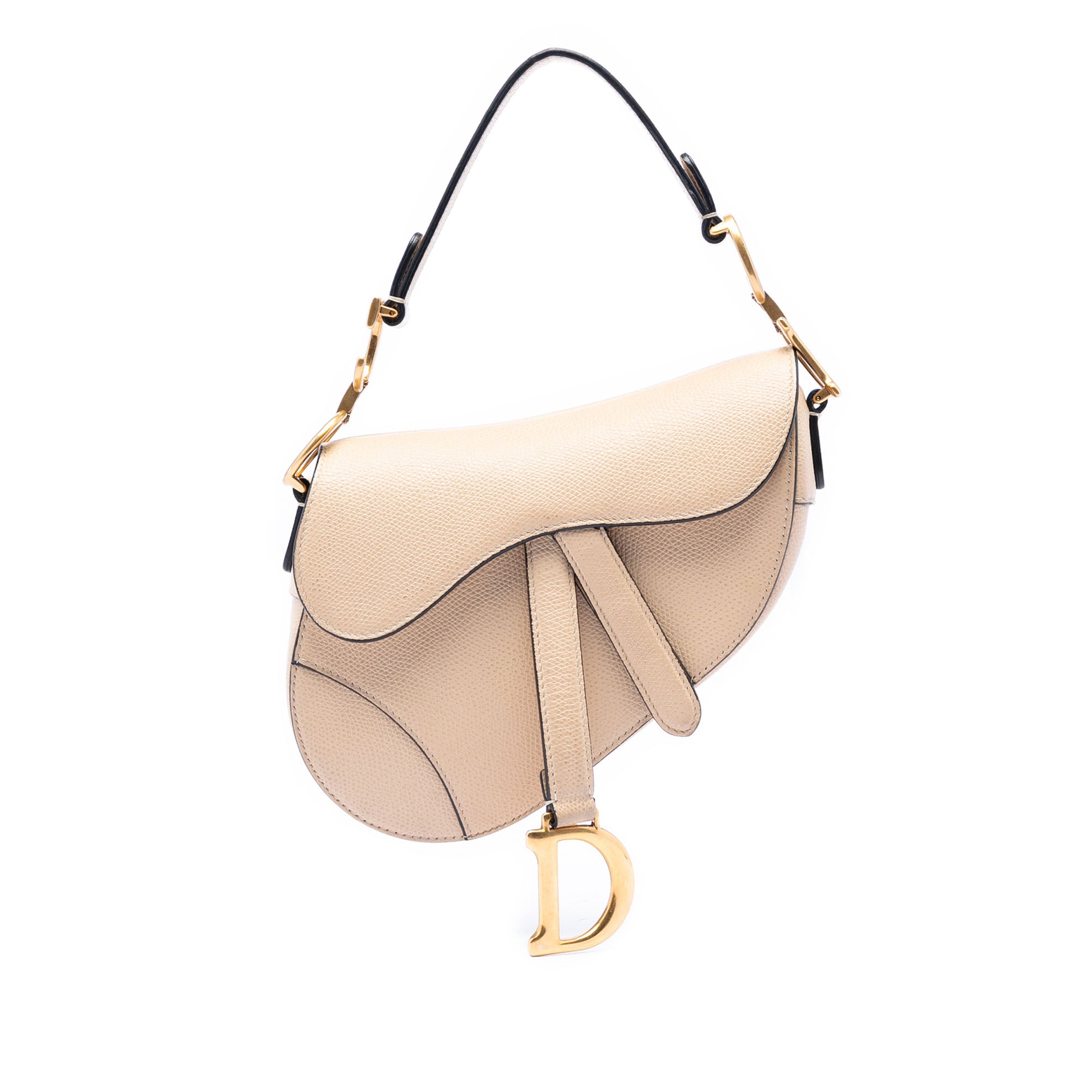 Dior Mini Grained Calfskin Saddle Bag - image 1