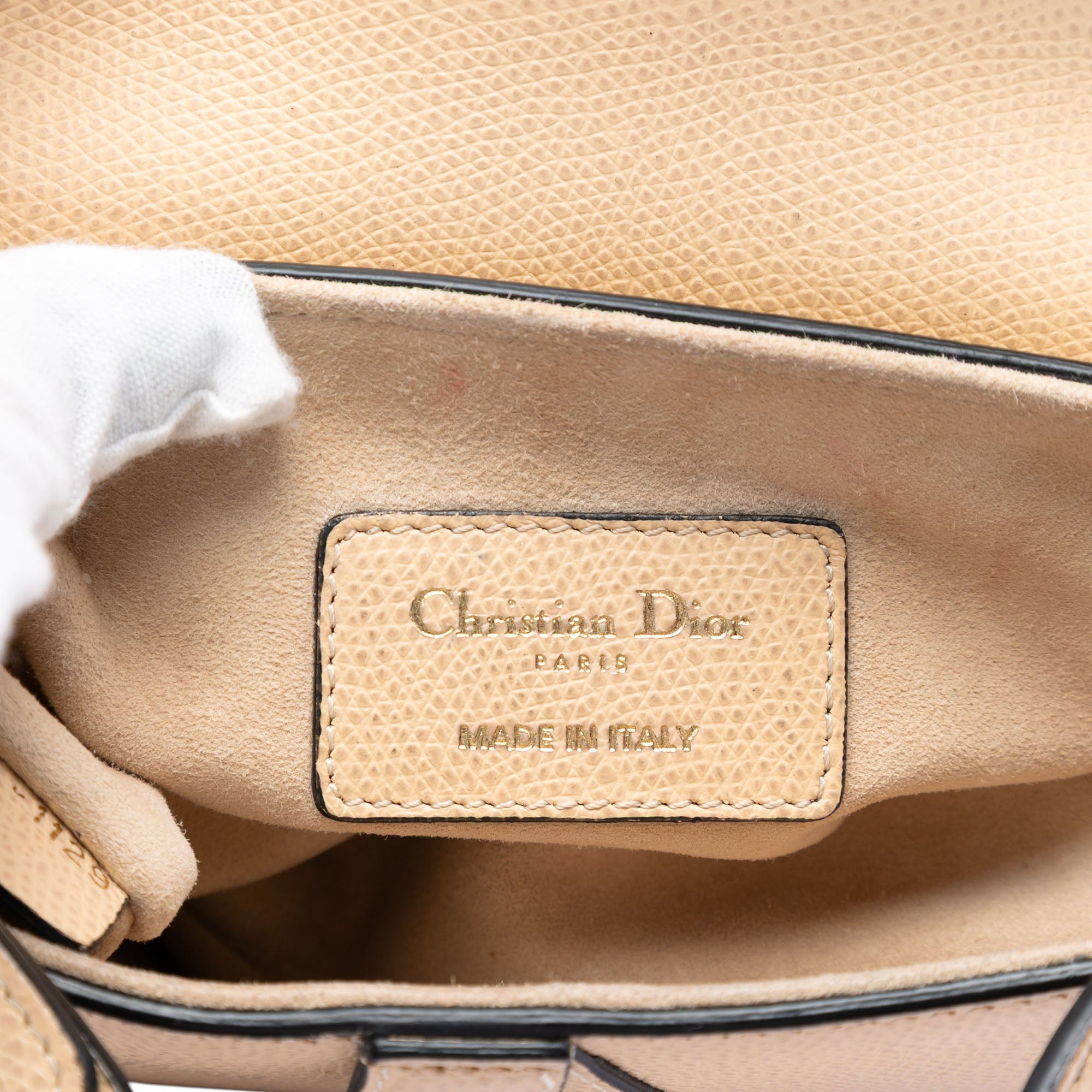 Dior Mini Grained Calfskin Saddle Bag - image 5