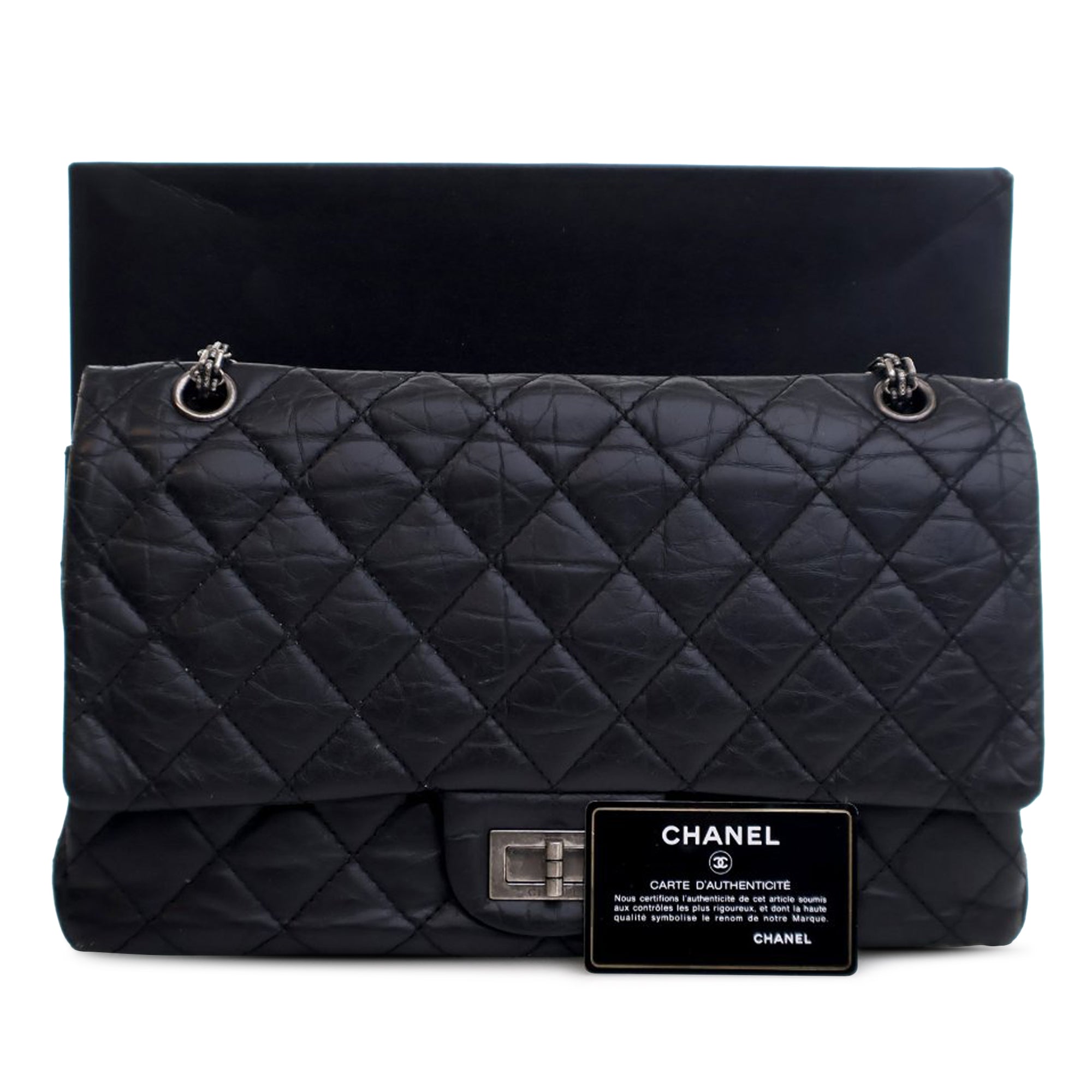 Chanel Quilted Aged Calfskin Reissue 2.55 Double Flap 227 - image 14