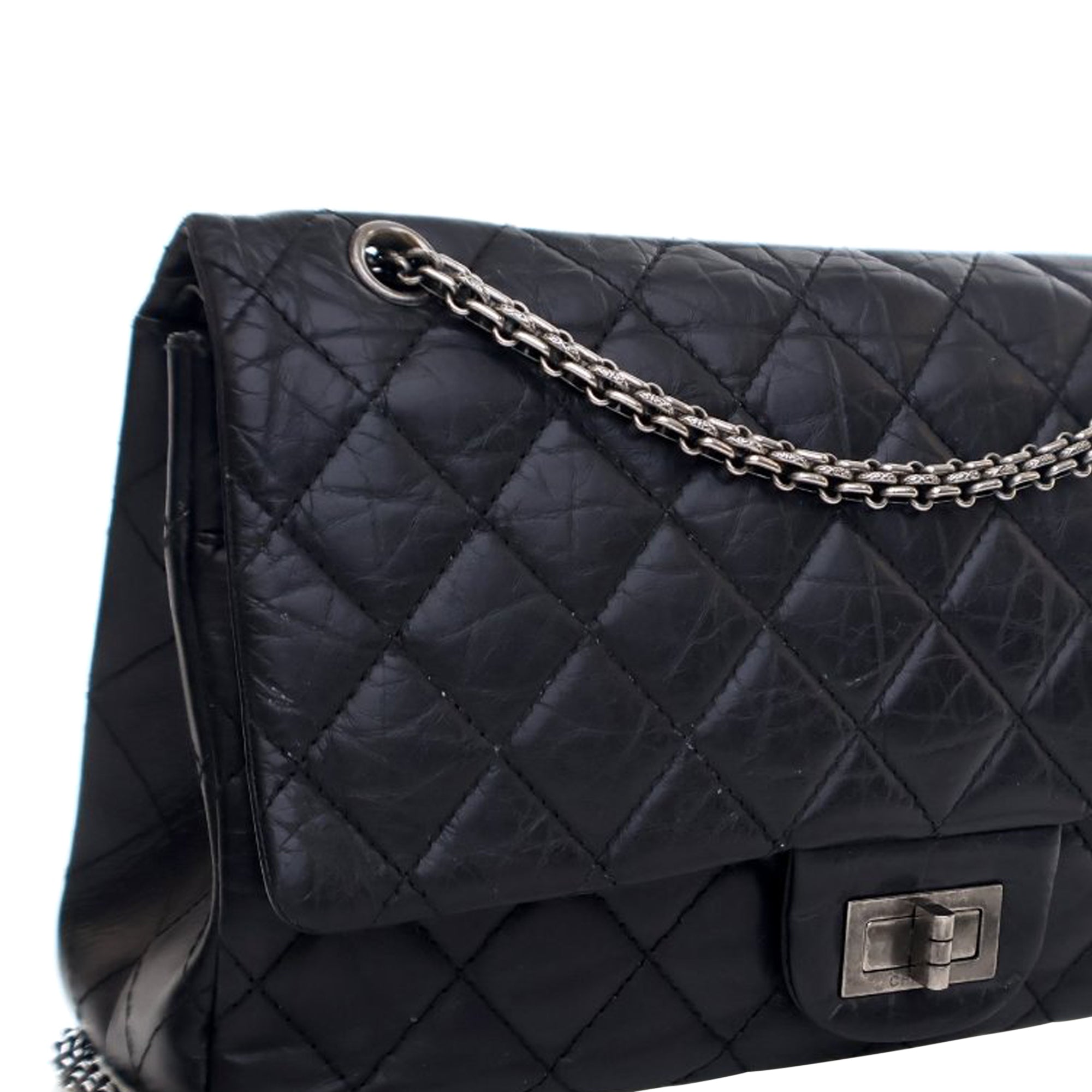 Chanel Quilted Aged Calfskin Reissue 2.55 Double Flap 227 - image 6