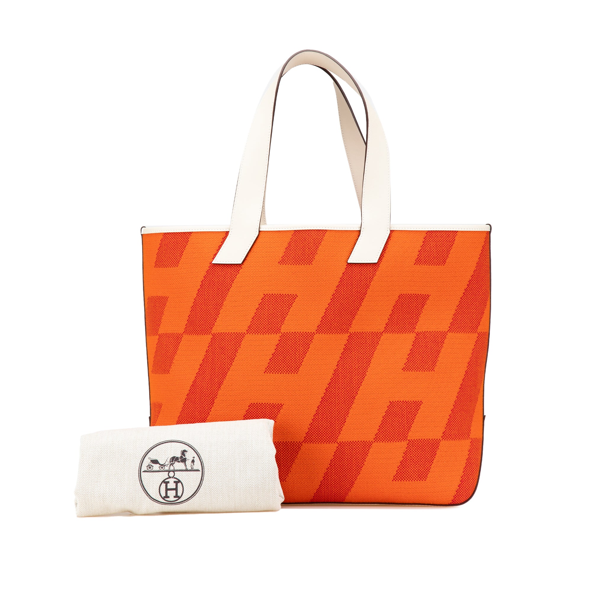 Hermès Toile H and Swift Cabas H en Biais 40 - image 8