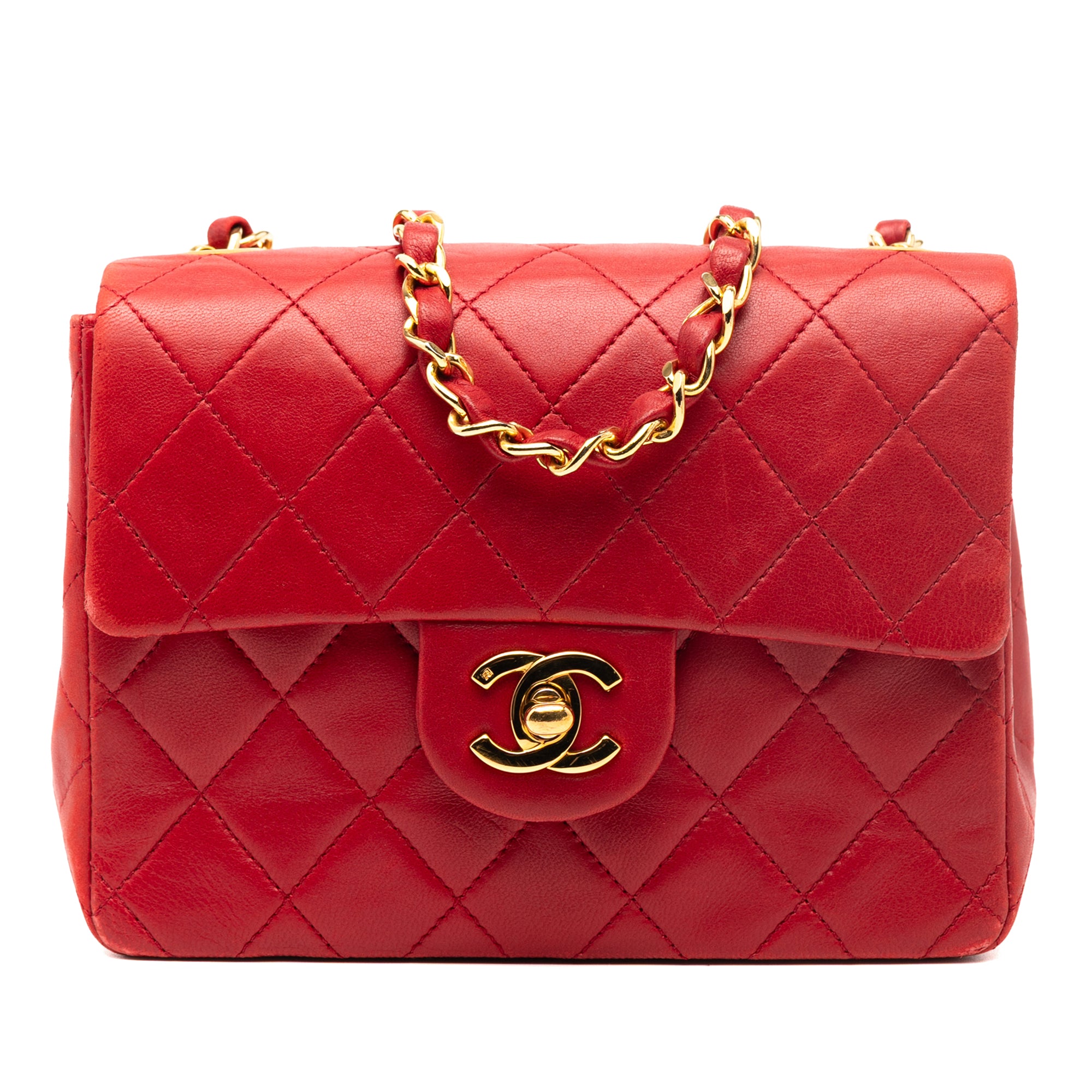 Chanel Mini Square Classic Lambskin Single Flap - image 1