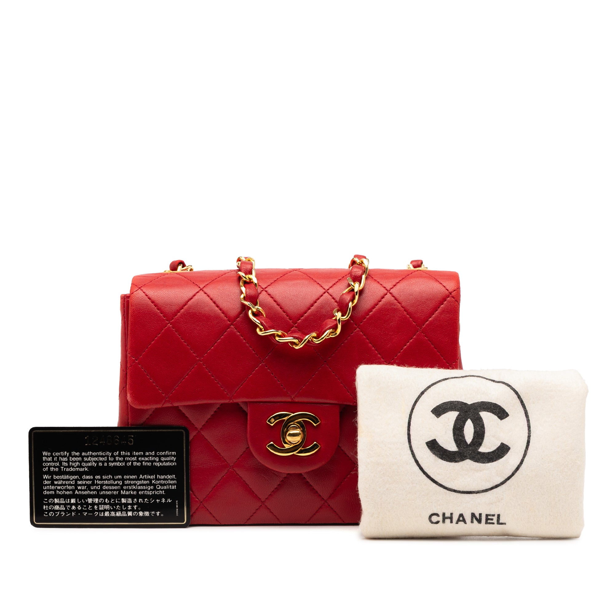 Chanel Mini Square Classic Lambskin Single Flap - image 10