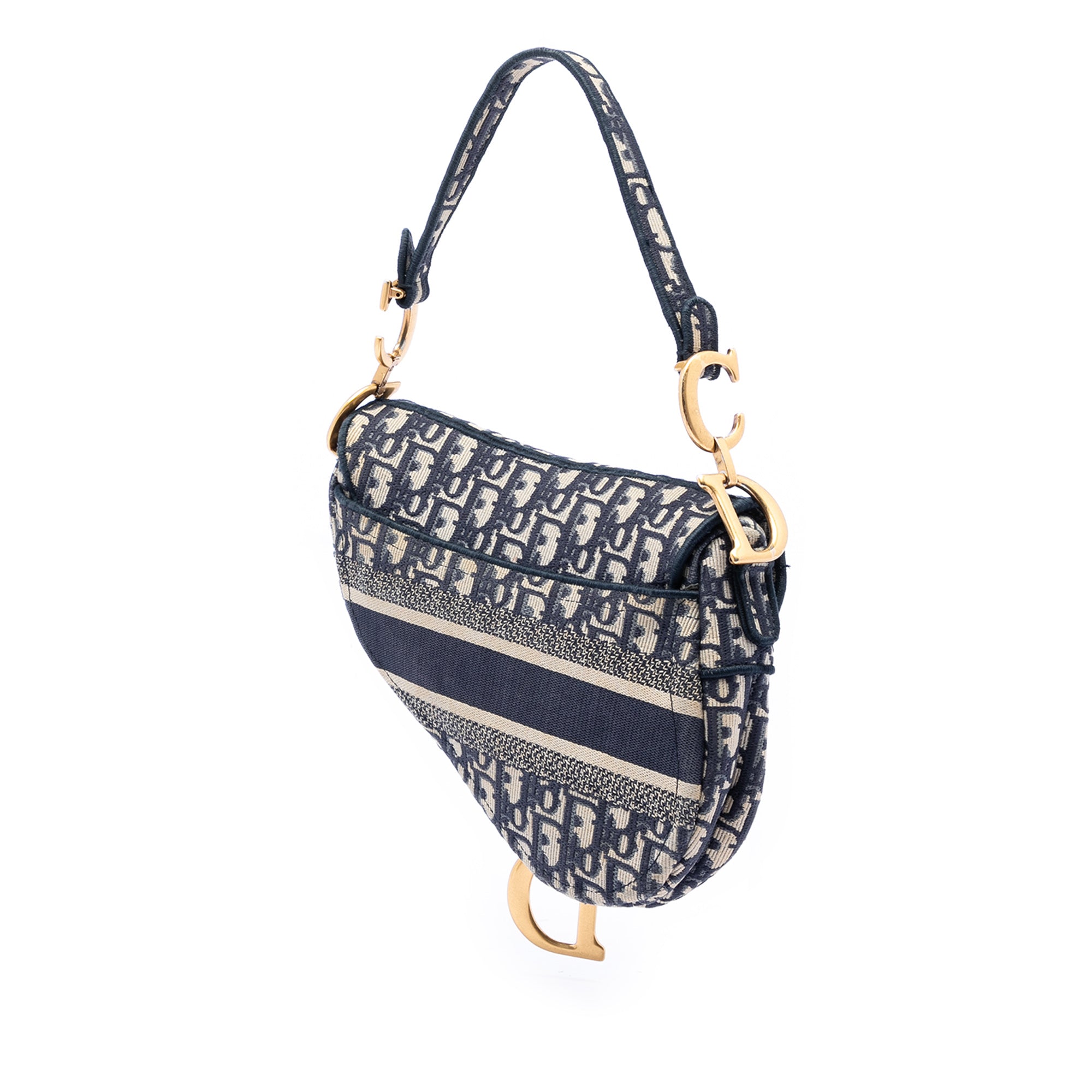 Dior Oblique Embroidered Canvas Saddle Bag - image 2