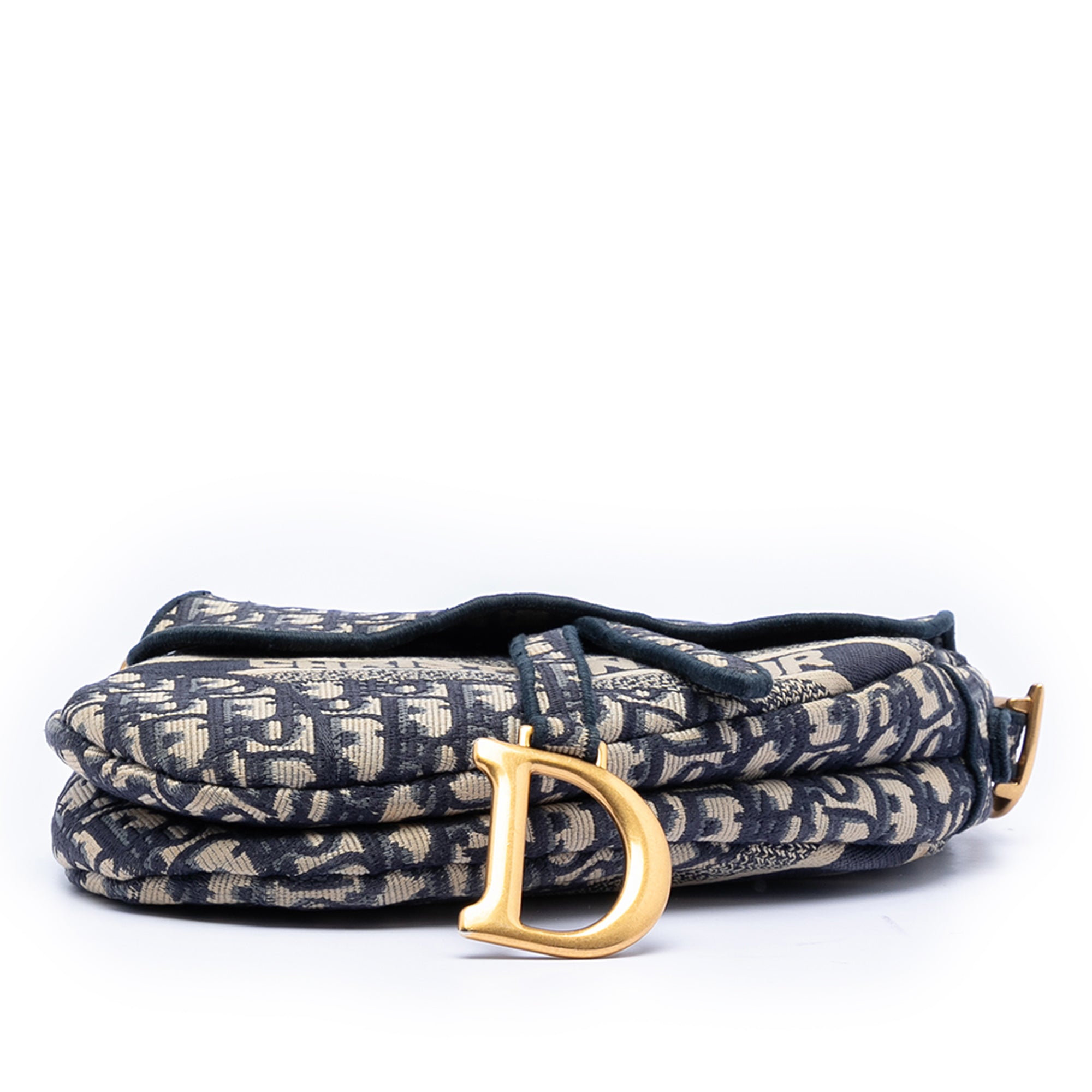 Dior Oblique Embroidered Canvas Saddle Bag - image 3