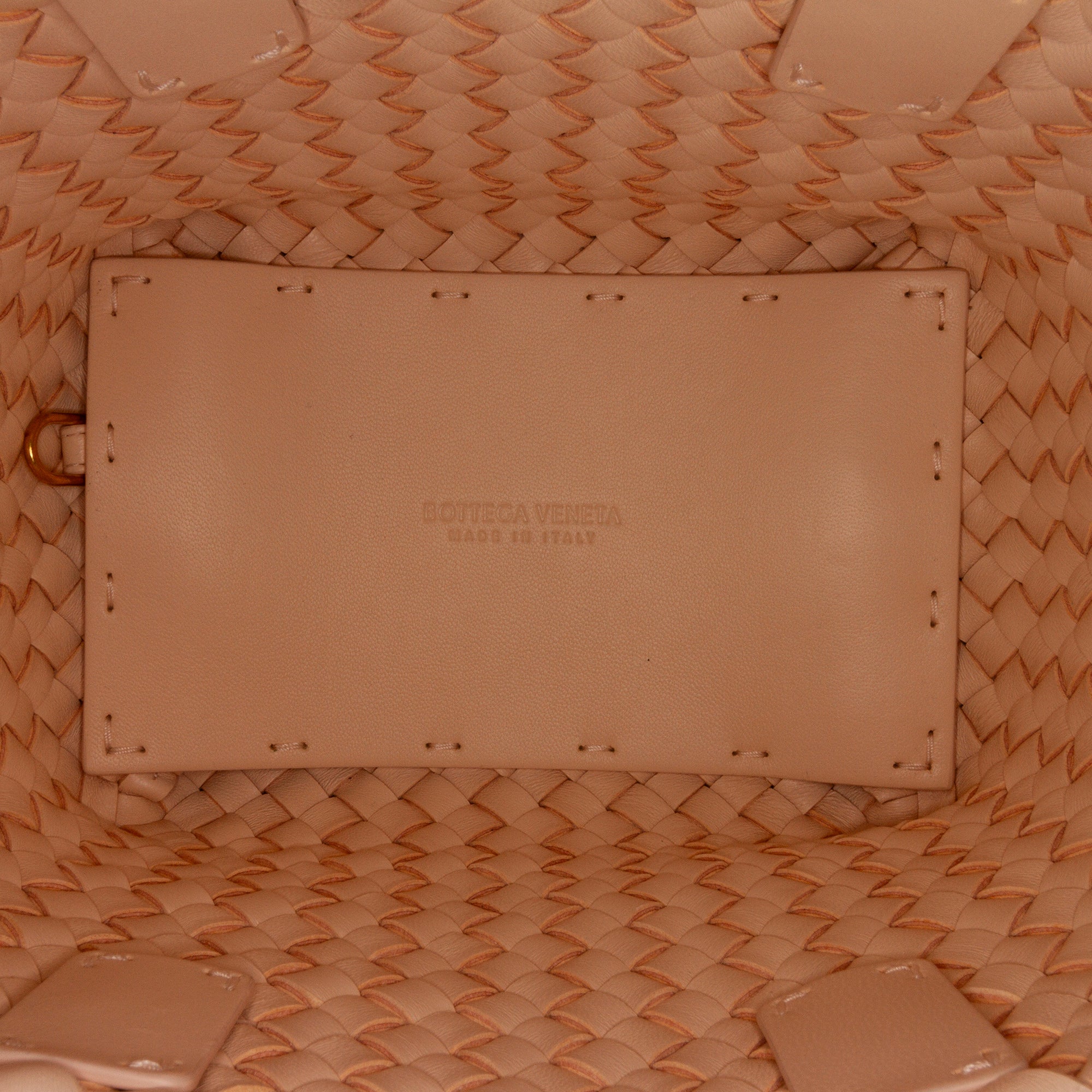 Bottega Veneta Mini Lambskin Intreccio Cabat Tote - image 6